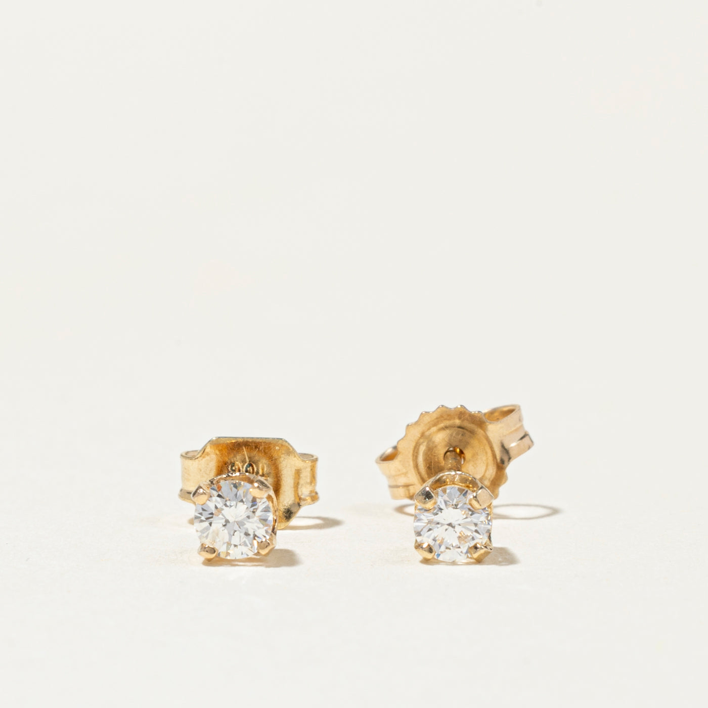 Solitaire Diamond Stud Earrings | 0.25ct