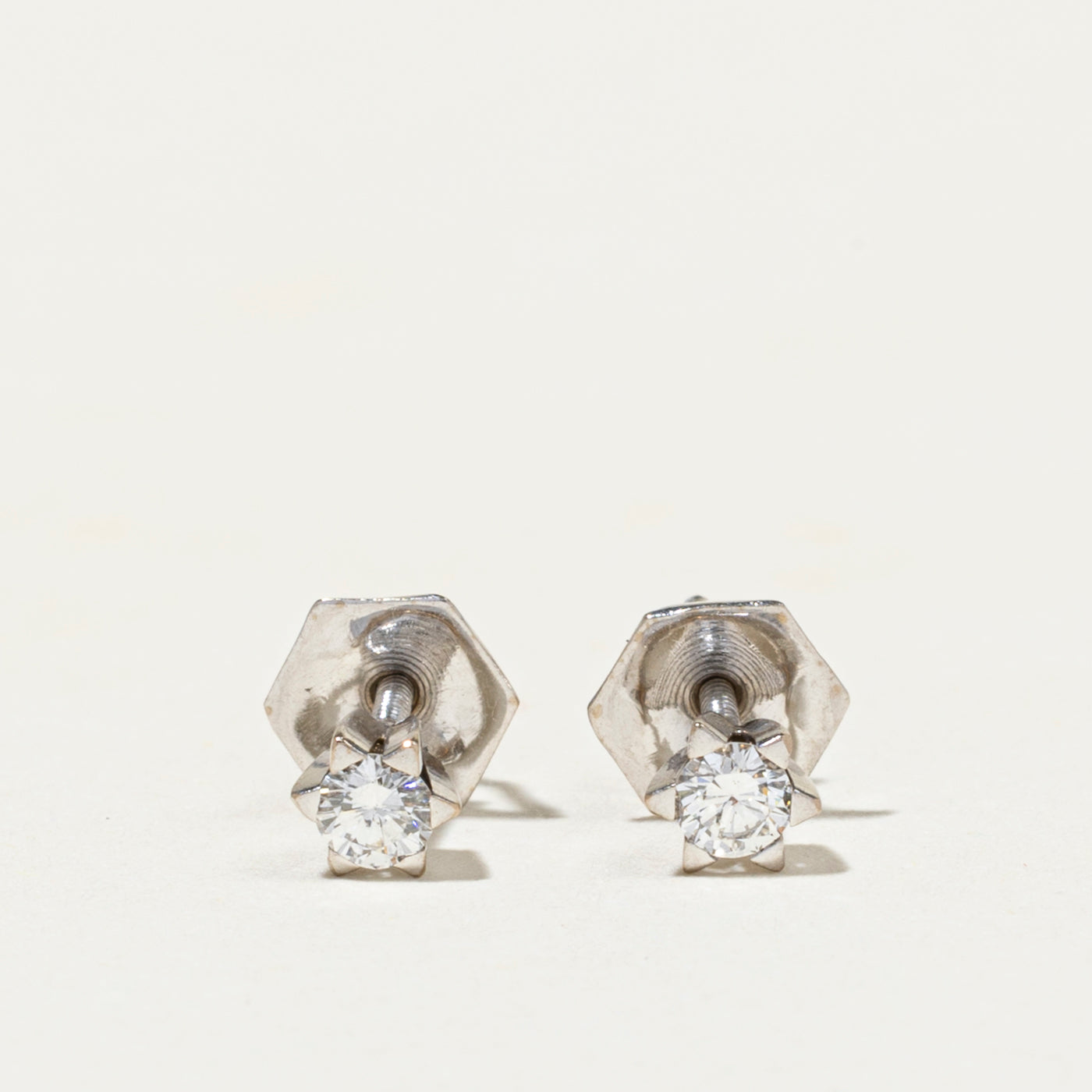 18k Diamond Star Stud Earrings | 0.20ctw