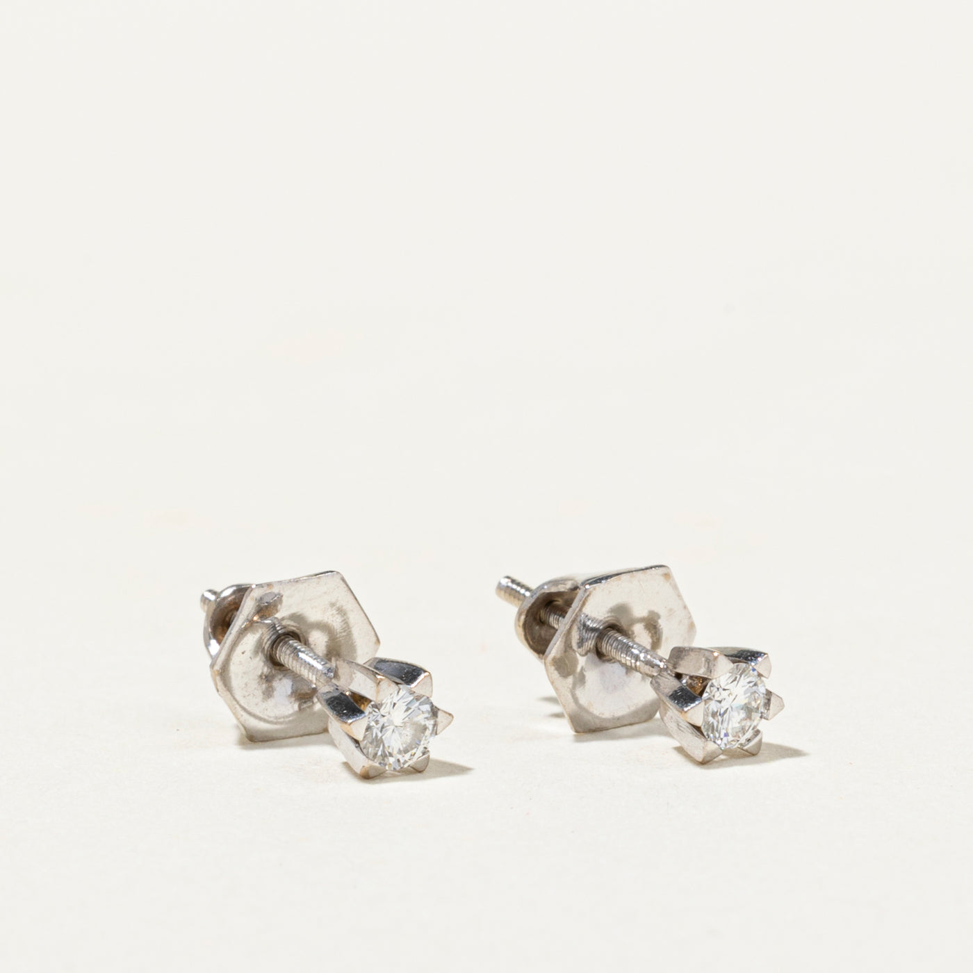 18k Diamond Star Stud Earrings | 0.20ctw