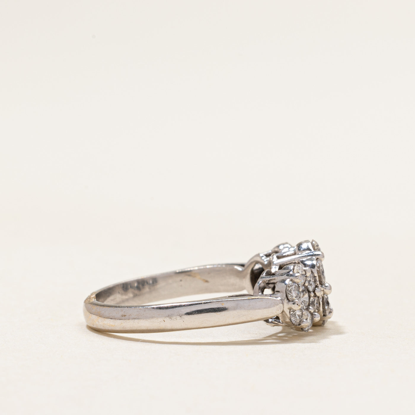 18k Illusion Set Diamond Cluster Ring | 1.05ctw | SZ 6
