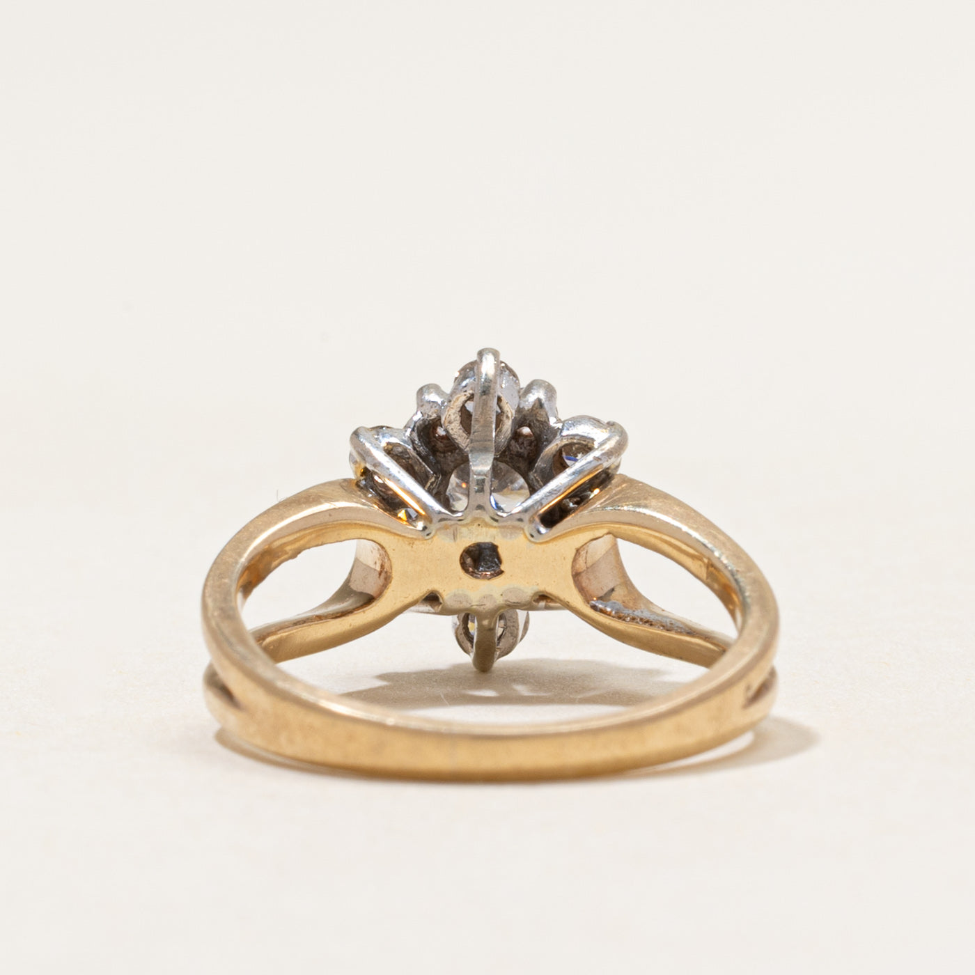 Diamond Cluster Open Shank Ring | 0.68ctw | SZ 4