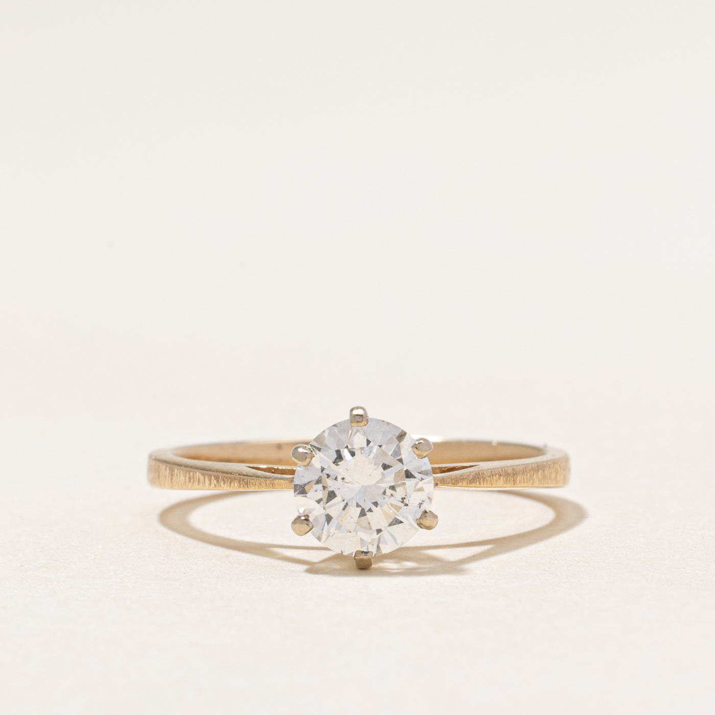 High Set Solitaire Diamond Engagement Ring | 0.96ct | SZ 7.75