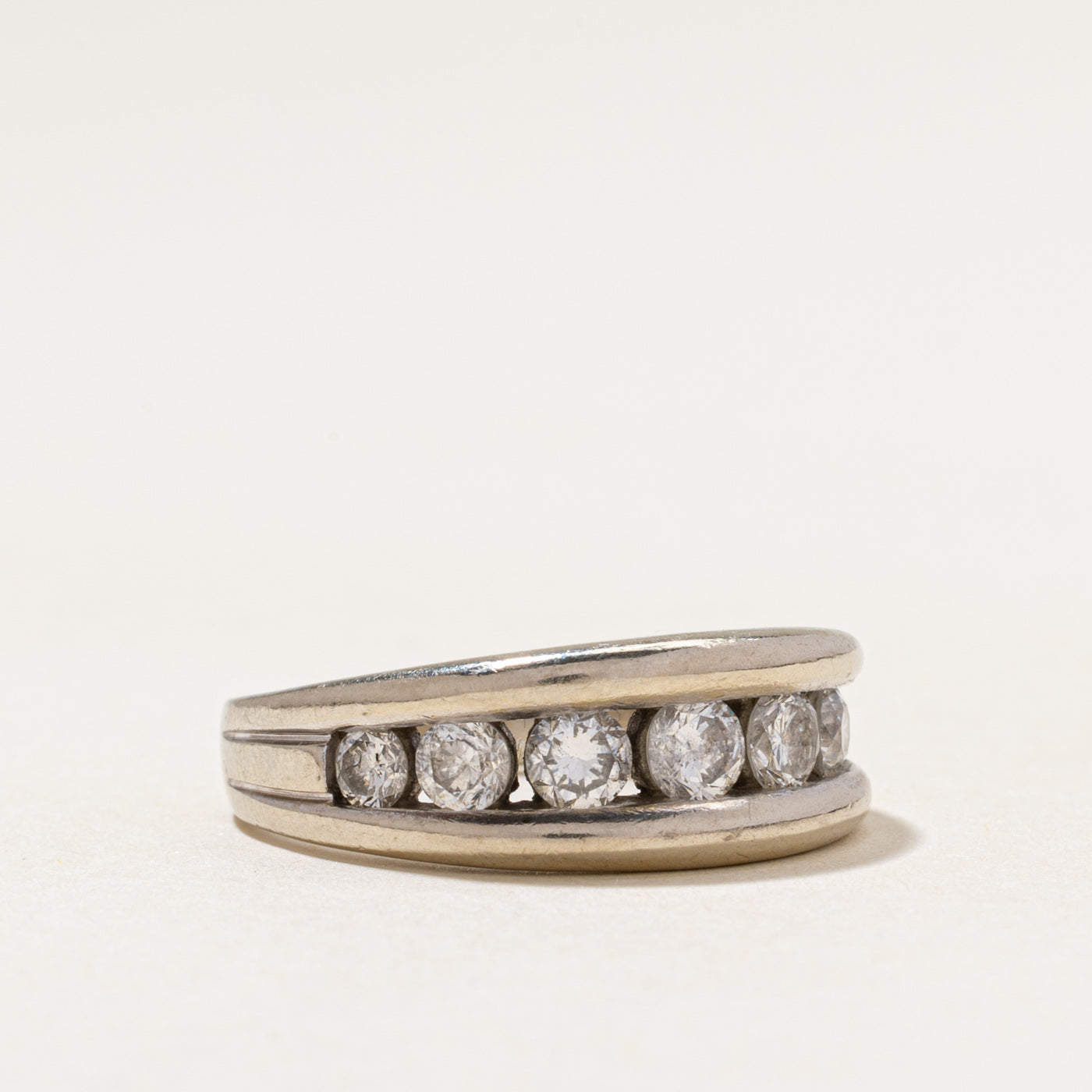 Channel Set Diamond Chunky Ring | 1.00ctw | SZ 6.5