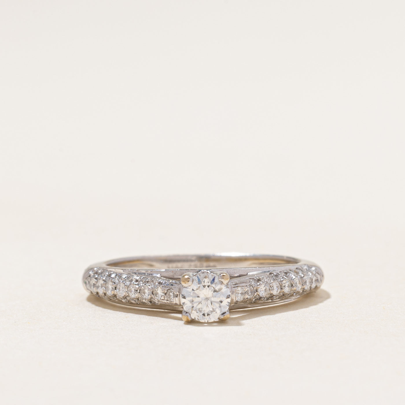White Gold Diamond Accented Ring | 0.66ctw | SZ 6.75