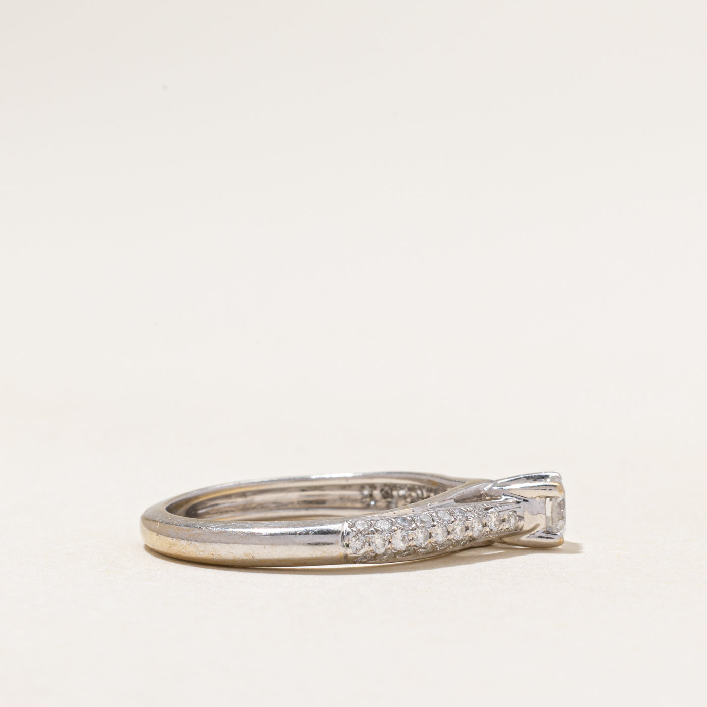 White Gold Diamond Accented Ring | 0.66ctw | SZ 6.75