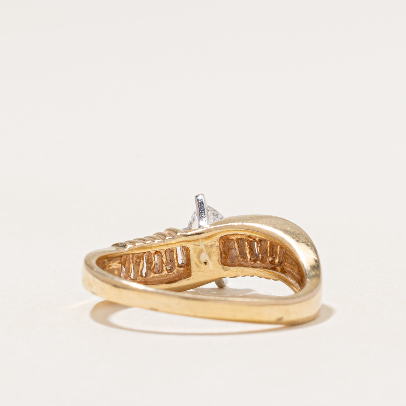 Marquise Cut Diamond Wave Ring | 0.46ctw | SZ 6
