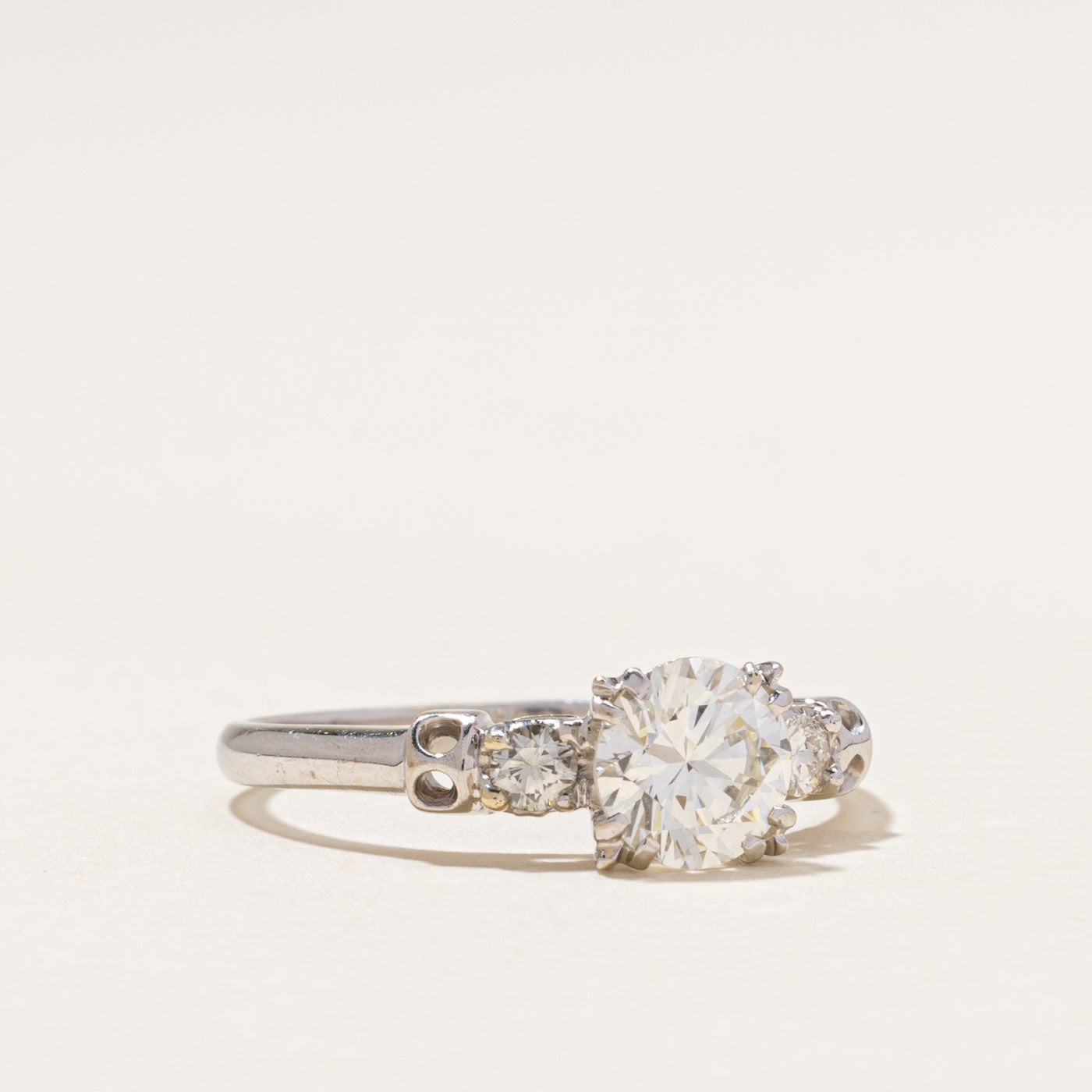 Three Stone Diamond Engagement Ring | 1.23ctw | SZ 9