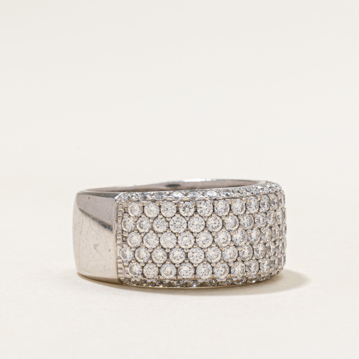 Pave Set Diamond Cluster Ring | 2.40ctw | SZ 7.5