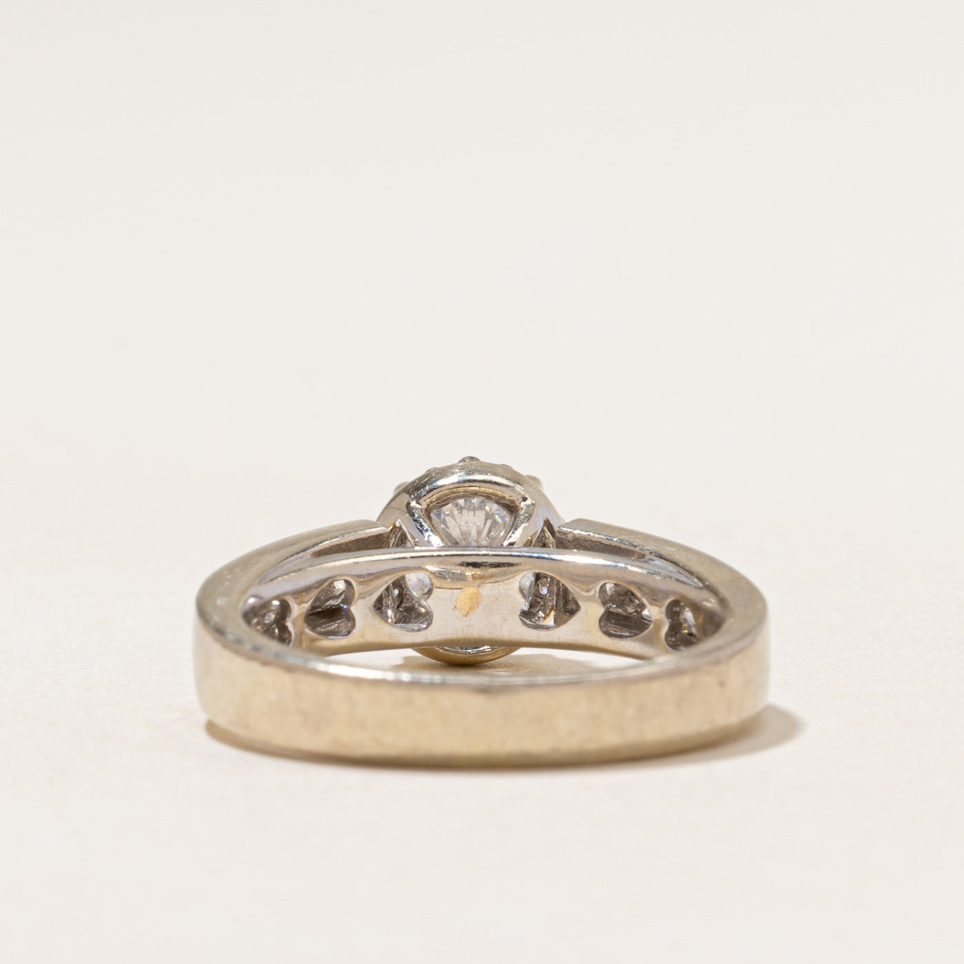 White Gold Diamond Halo Ring | 1.35ctw | SZ 5