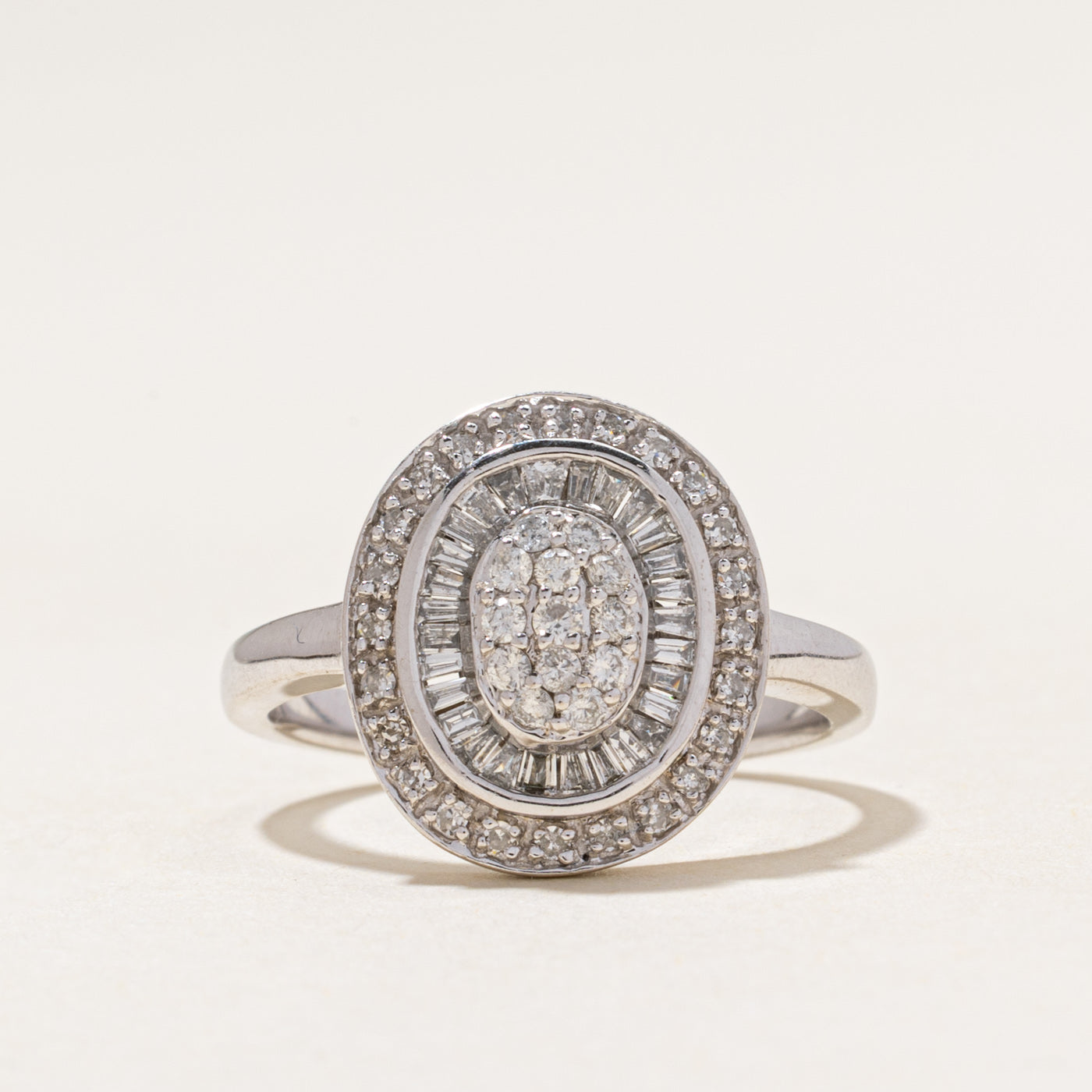 10k Diamond Cluster Ring | 0.87ctw | SZ 7