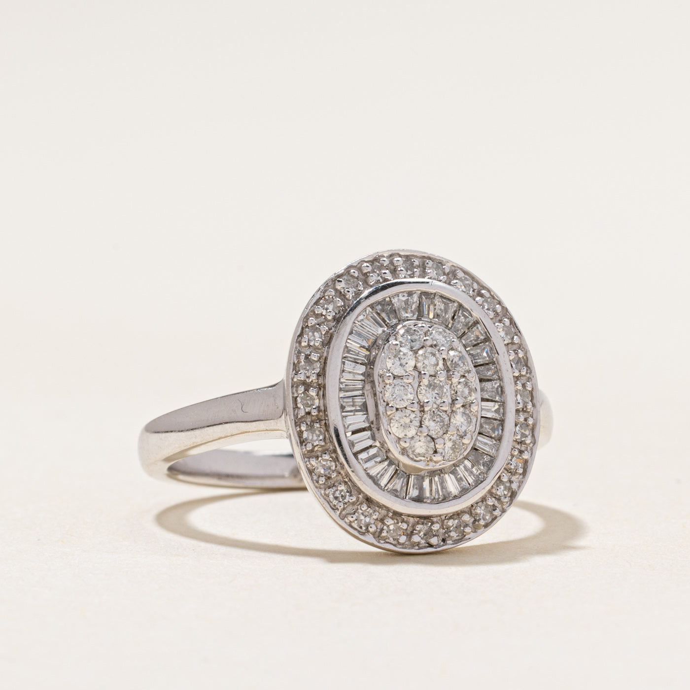 10k Diamond Cluster Ring | 0.87ctw | SZ 7