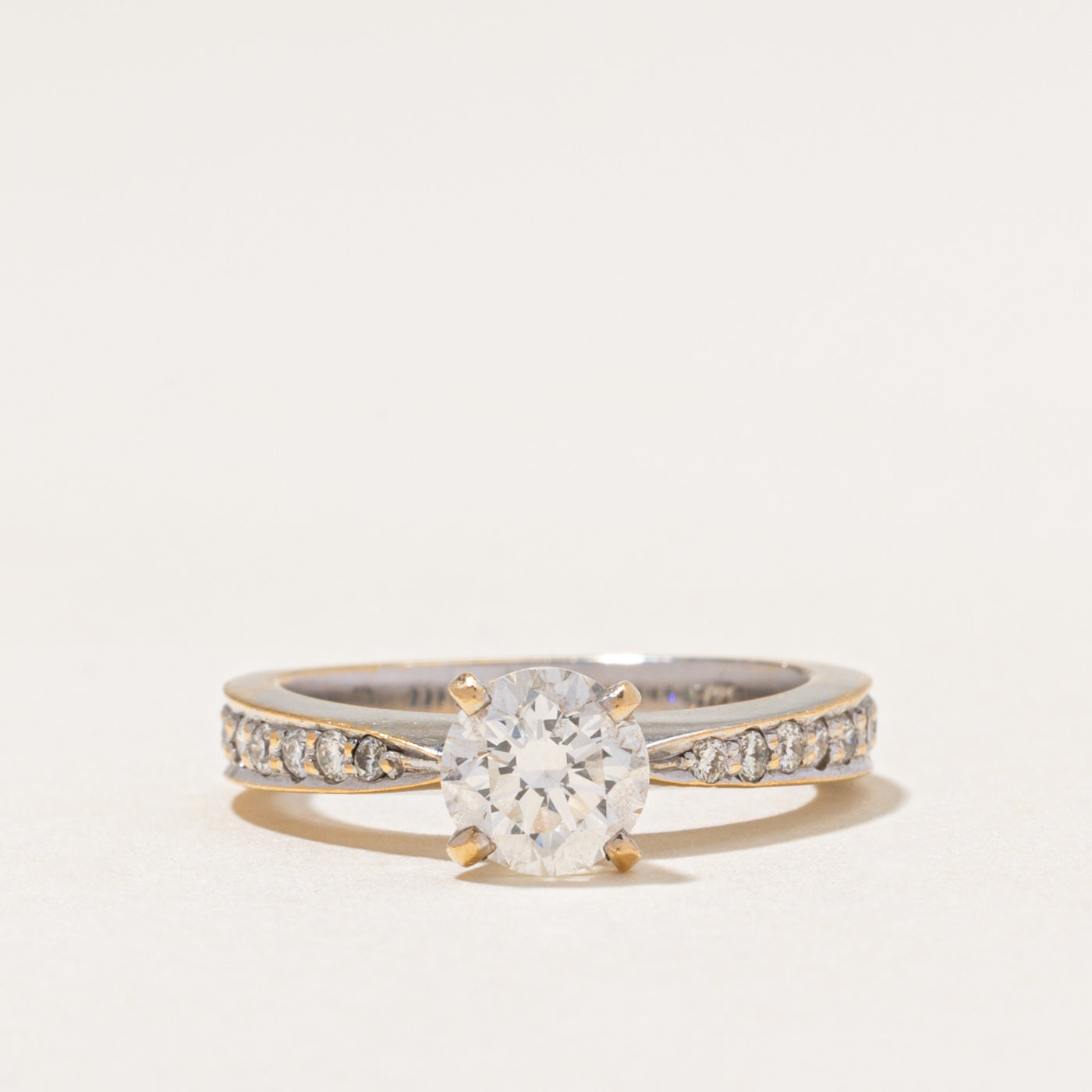18k Diamond Accented Engagement Ring | 1.22ctw | SZ 5