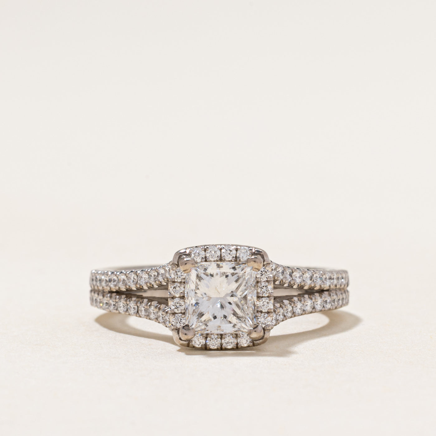 'Tacori' 18k Princess Cut Diamond Engagement Ring | 1.77ctw | SZ 6.5