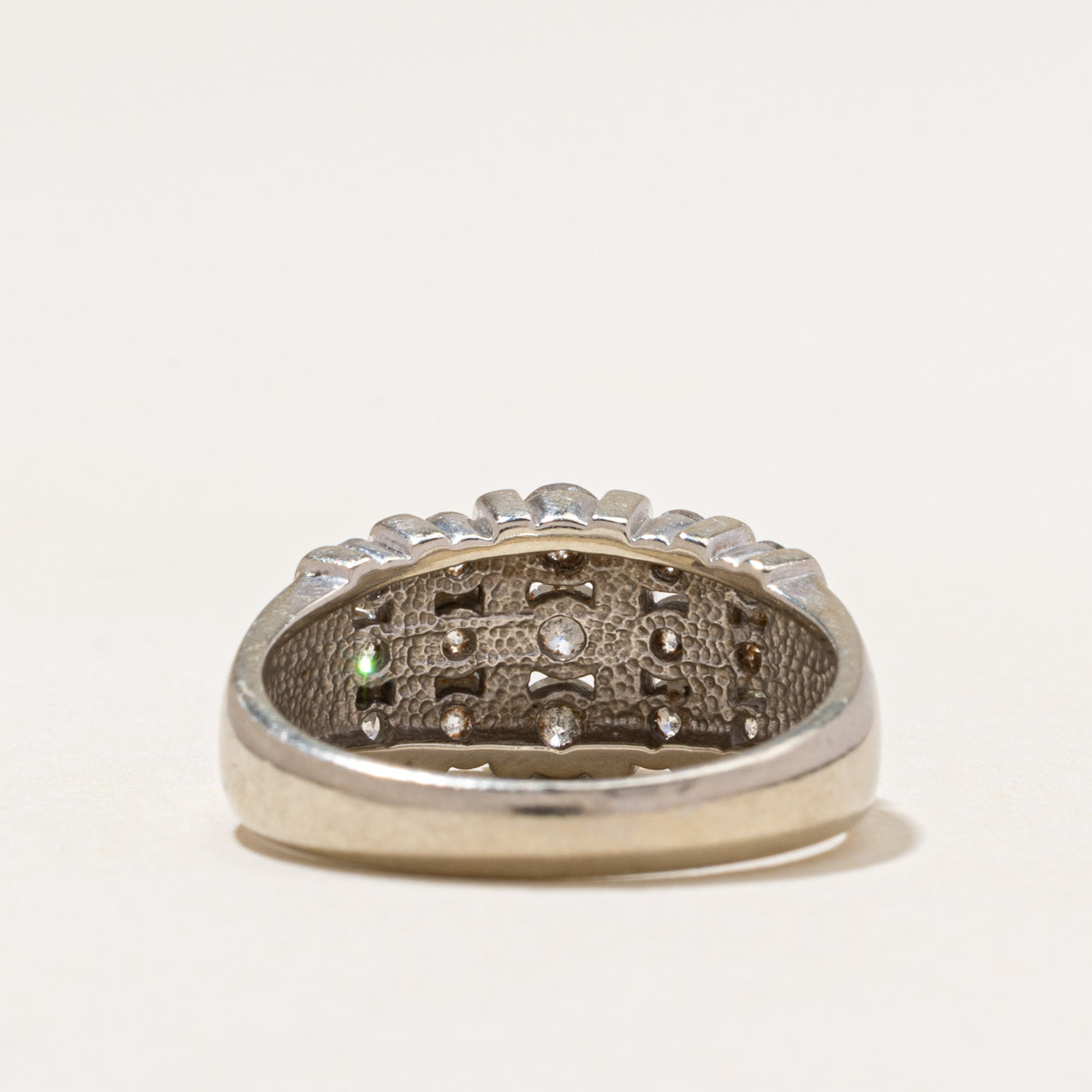 Channel Set Diamond Column Ring | 1.08ctw | SZ 6.75