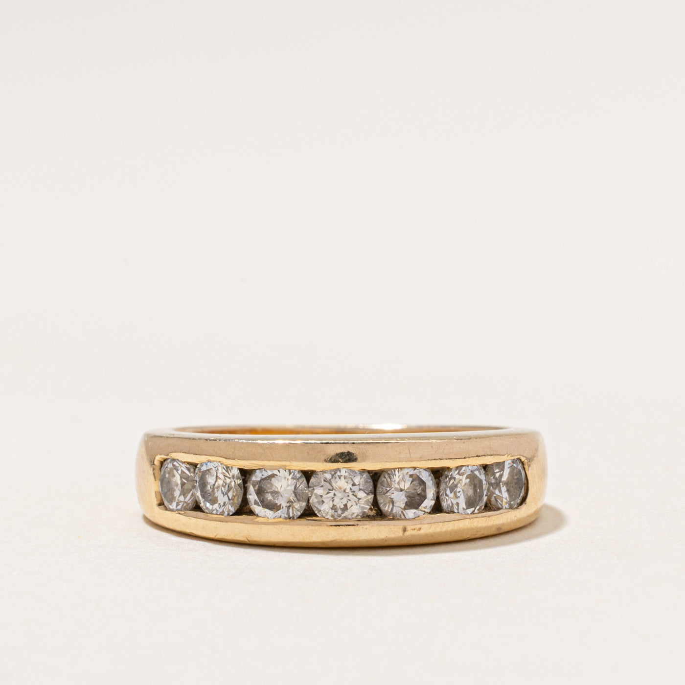 Channel Set Semi Eternity Diamond Ring | 1.10ctw | SZ 7.5