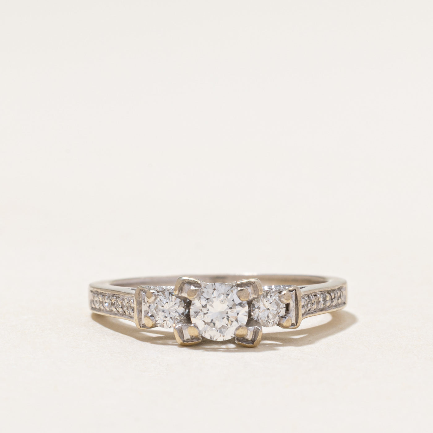 Three Stone Diamond Accented Ring | 0.70ctw | SZ 6.25