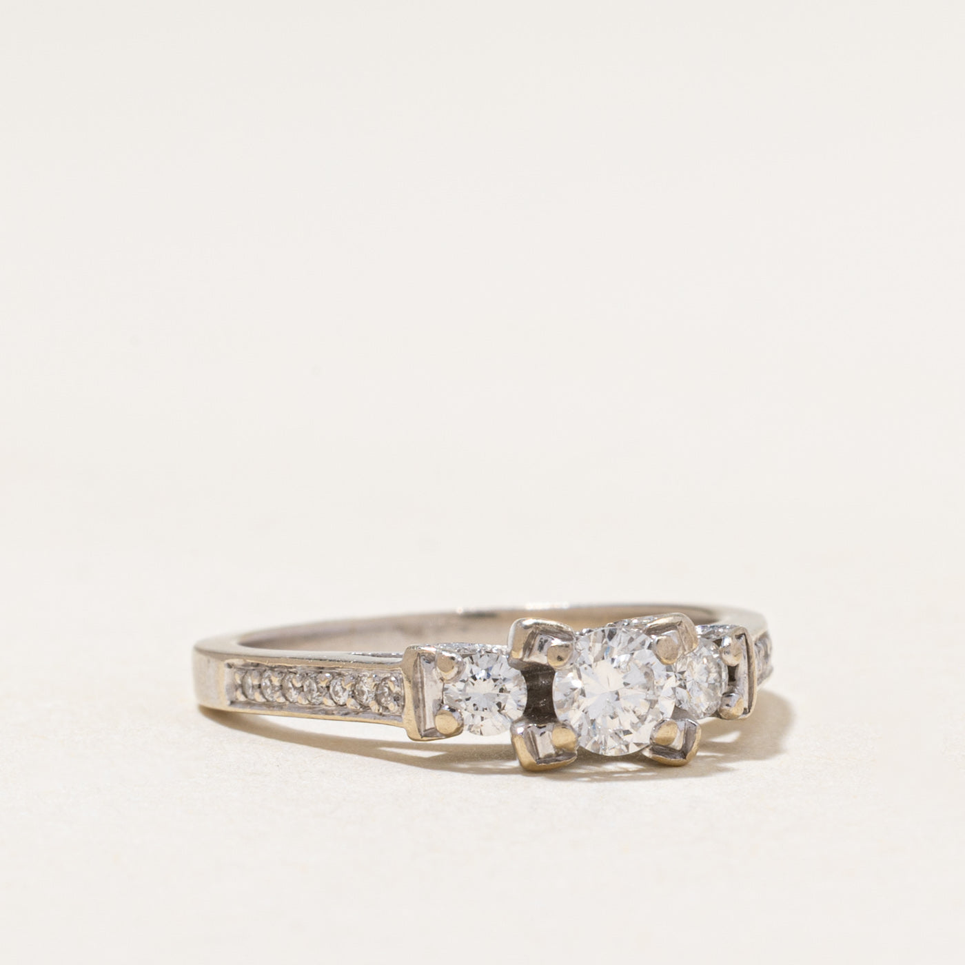Three Stone Diamond Accented Ring | 0.70ctw | SZ 6.25