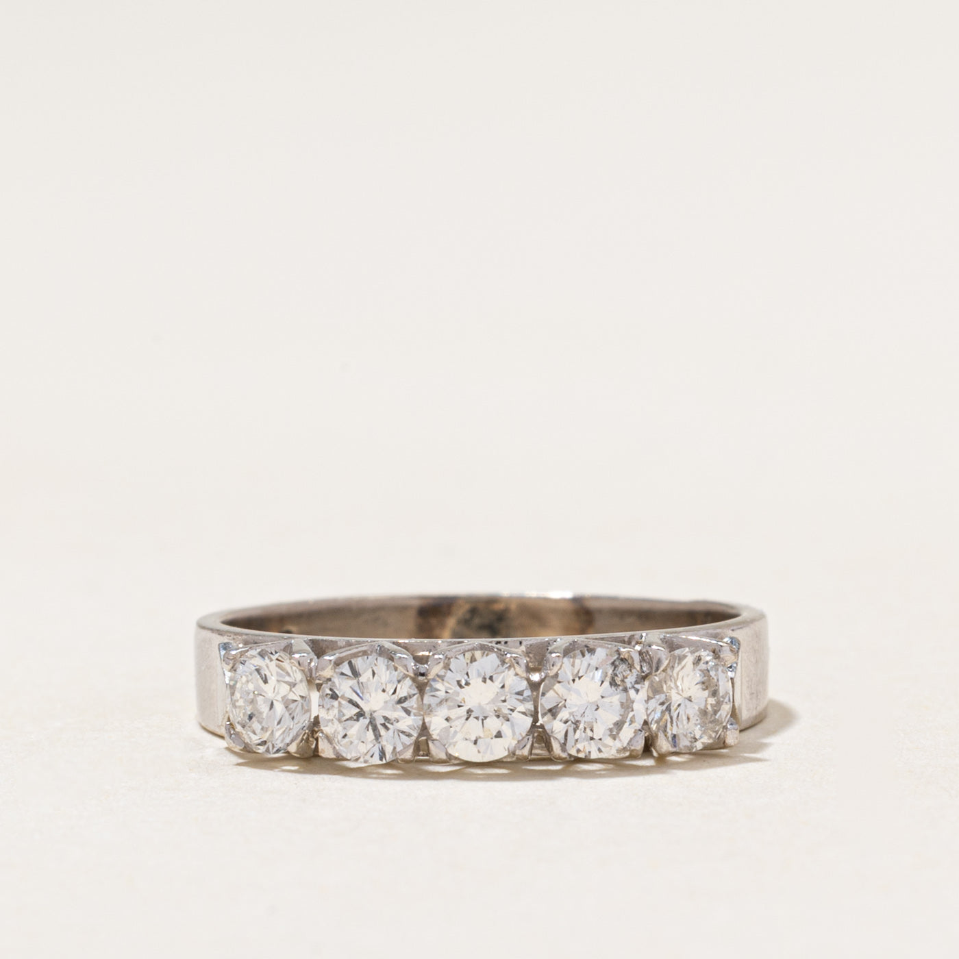 14k Five Stone Diamond Ring | 0.86ctw | SZ 7