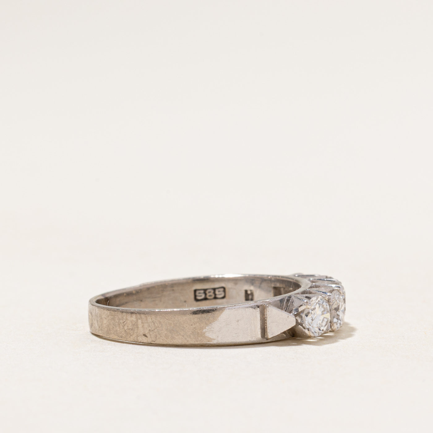 14k Five Stone Diamond Ring | 0.86ctw | SZ 7