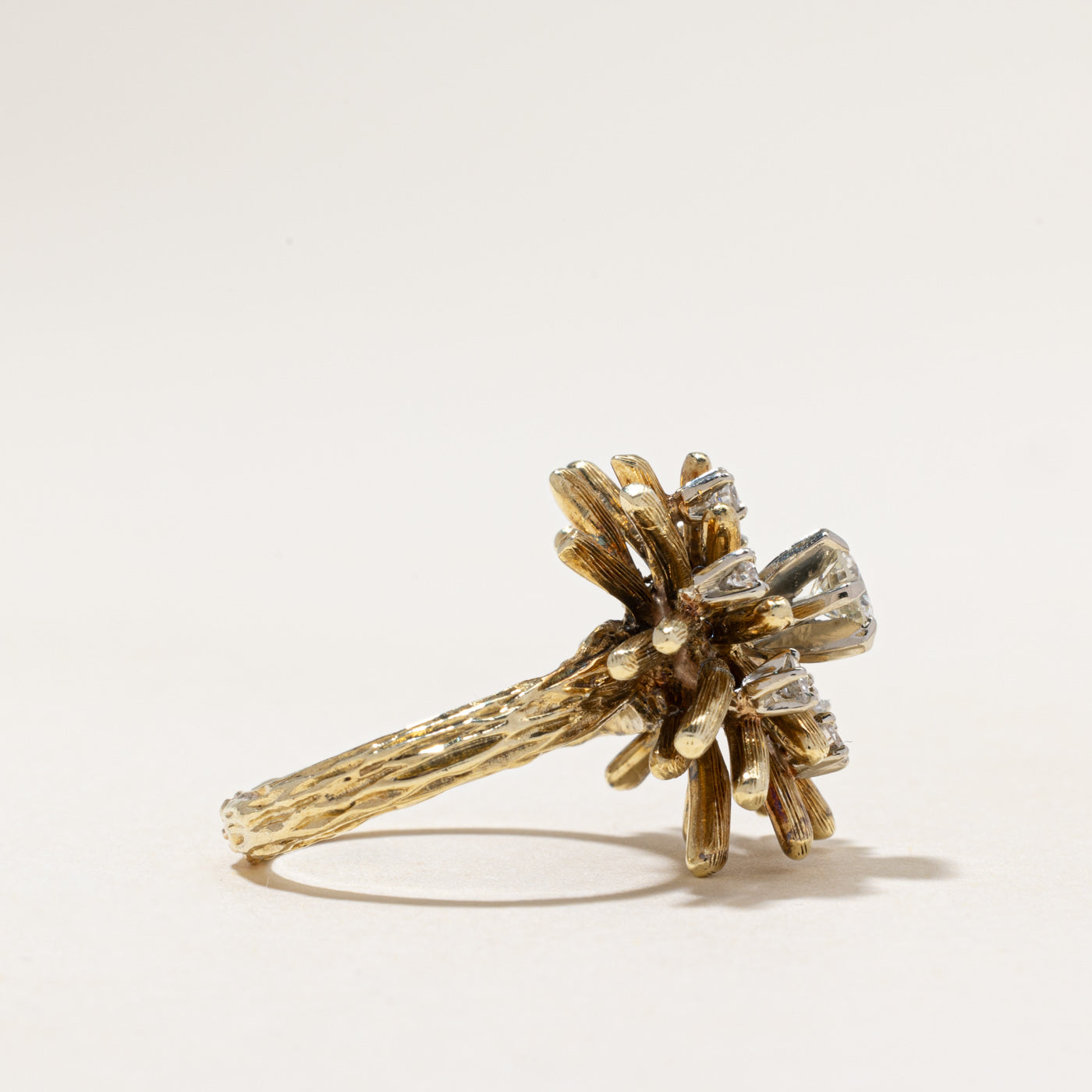 Scattered Diamond Cocktail Ring | 0.75ctw | SZ 7.25