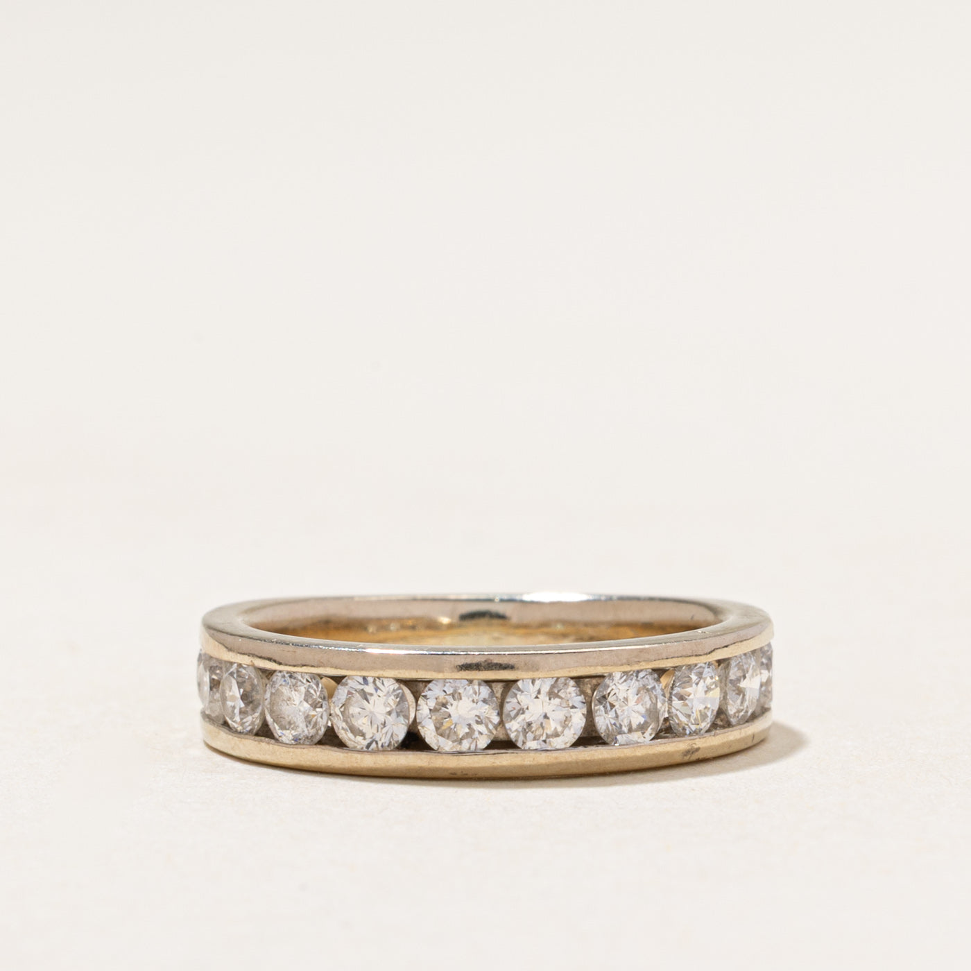 Channel Set Semi Eternity Diamond Band | 1.10ctw | 3.30mm | SZ 5.25