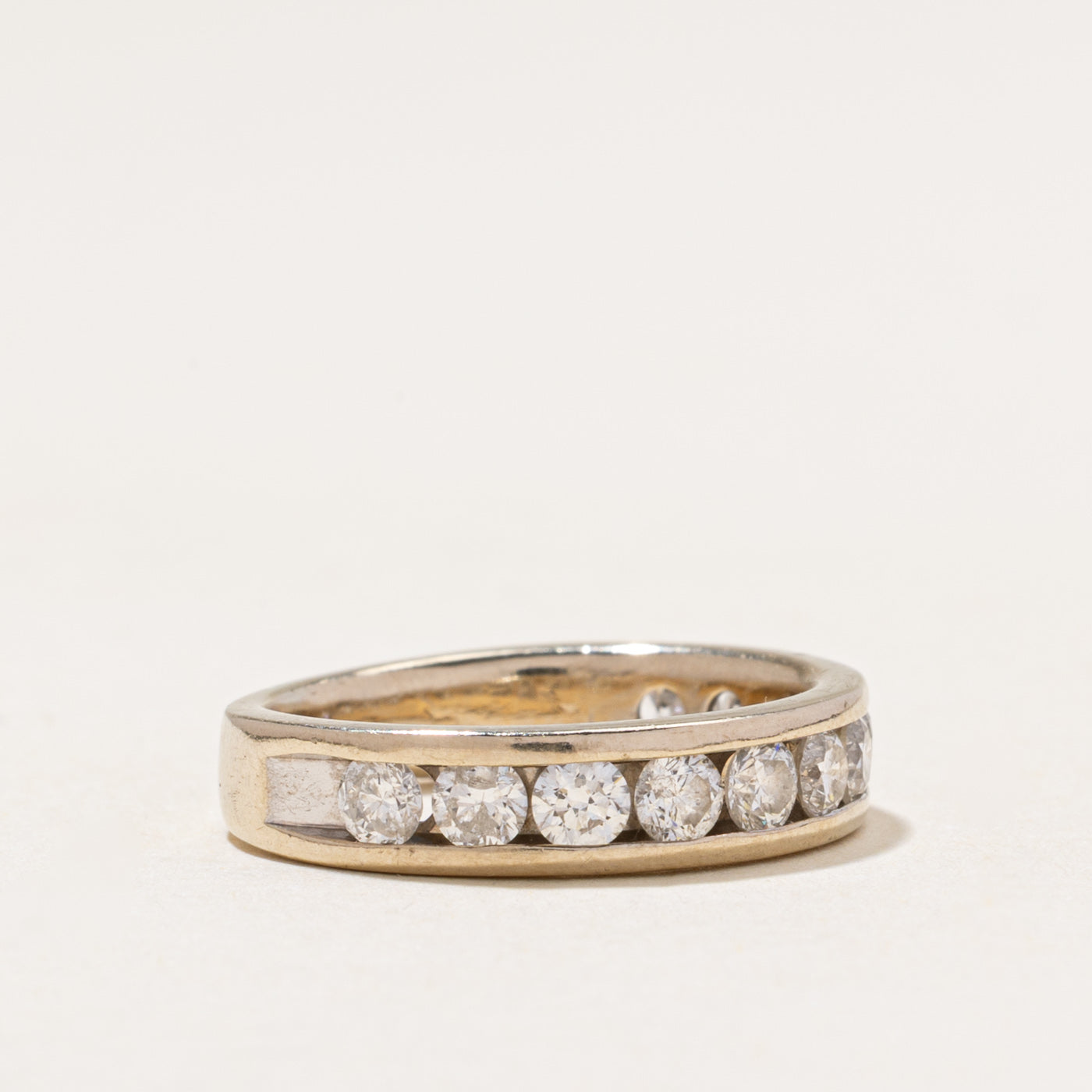 Channel Set Semi Eternity Diamond Band | 1.10ctw | 3.30mm | SZ 5.25