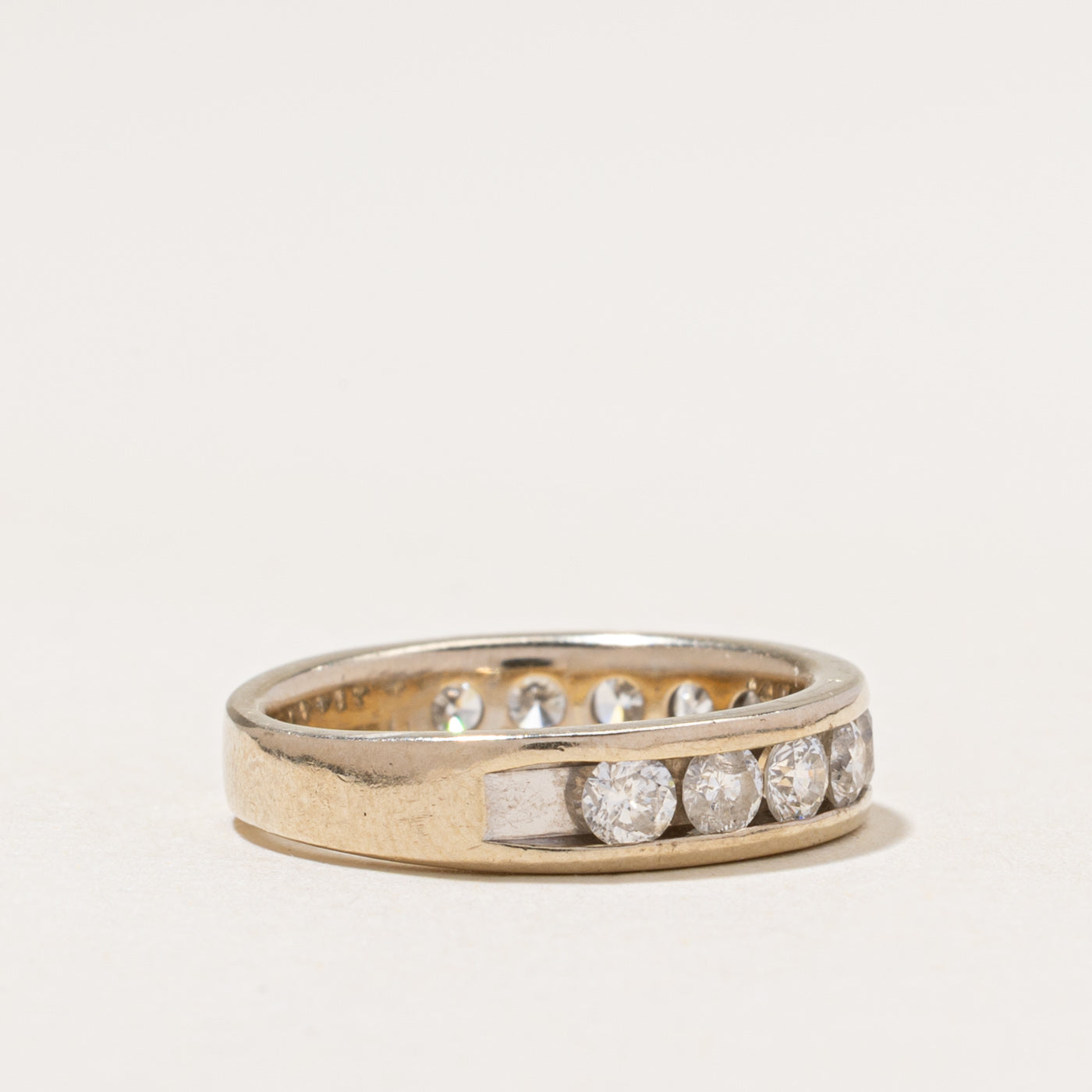Channel Set Semi Eternity Diamond Band | 1.10ctw | 3.30mm | SZ 5.25