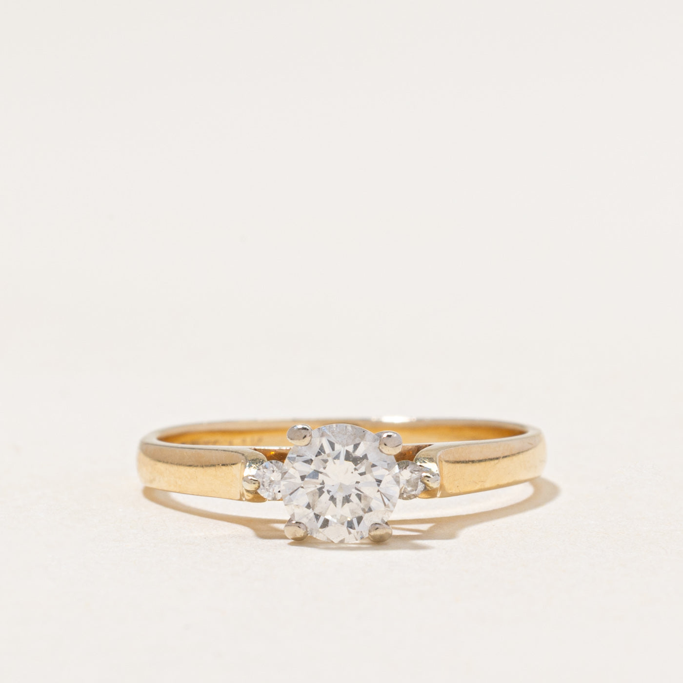 Diamond Accented Cathedral Ring | 0.64ctw | SZ 7.5