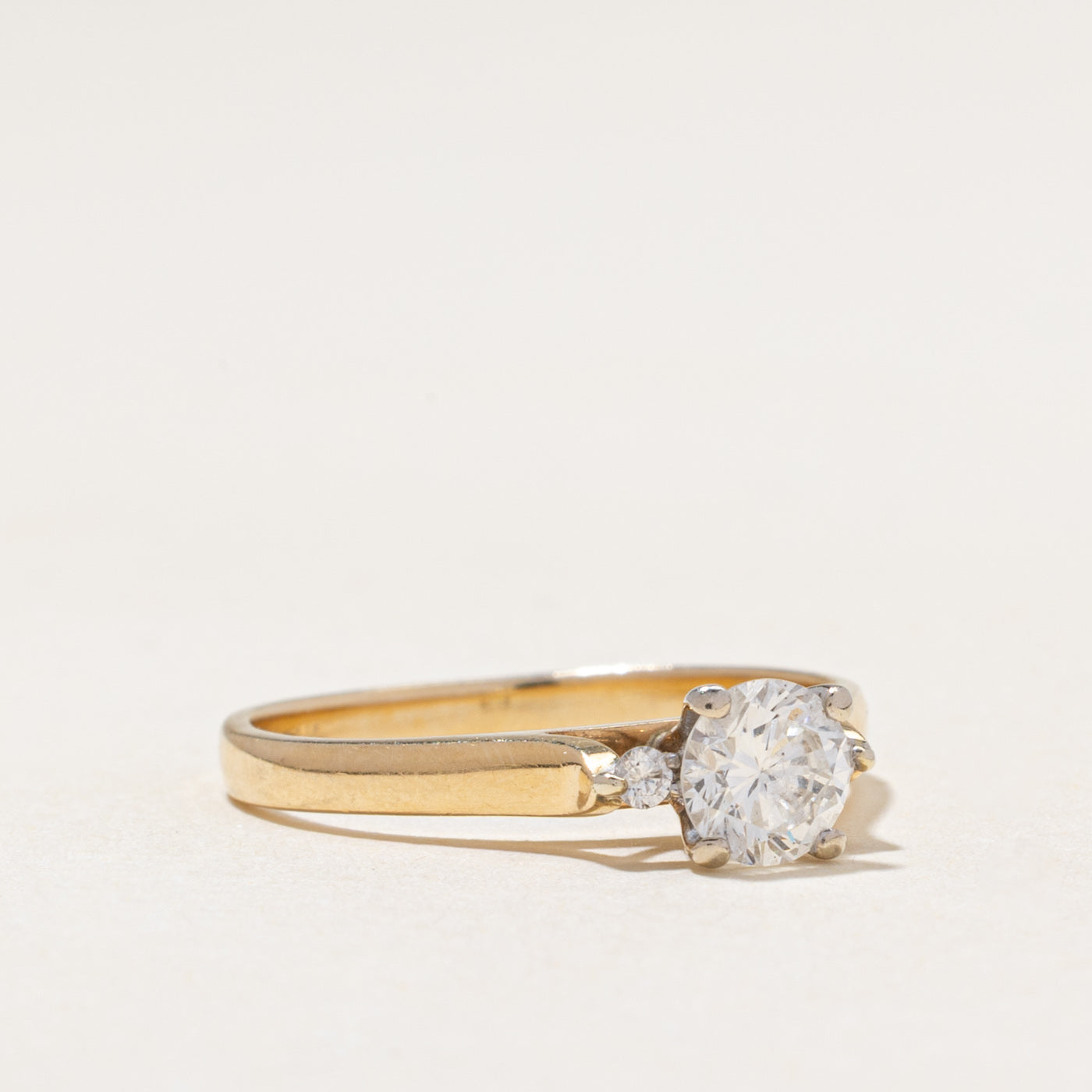 Diamond Accented Cathedral Ring | 0.64ctw | SZ 7.5