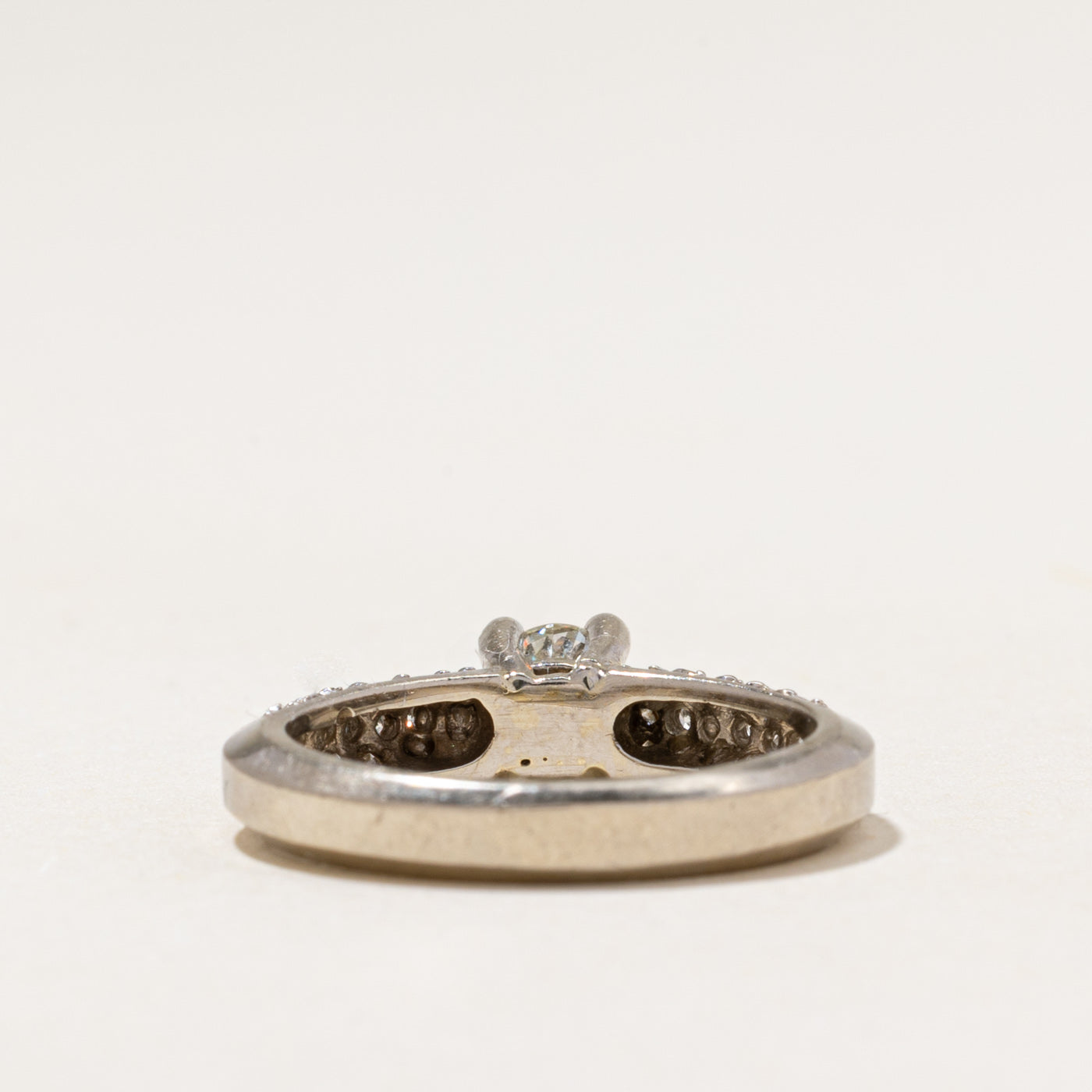 White Gold High Set Diamond Ring | 0.75ctw | SZ 6.75