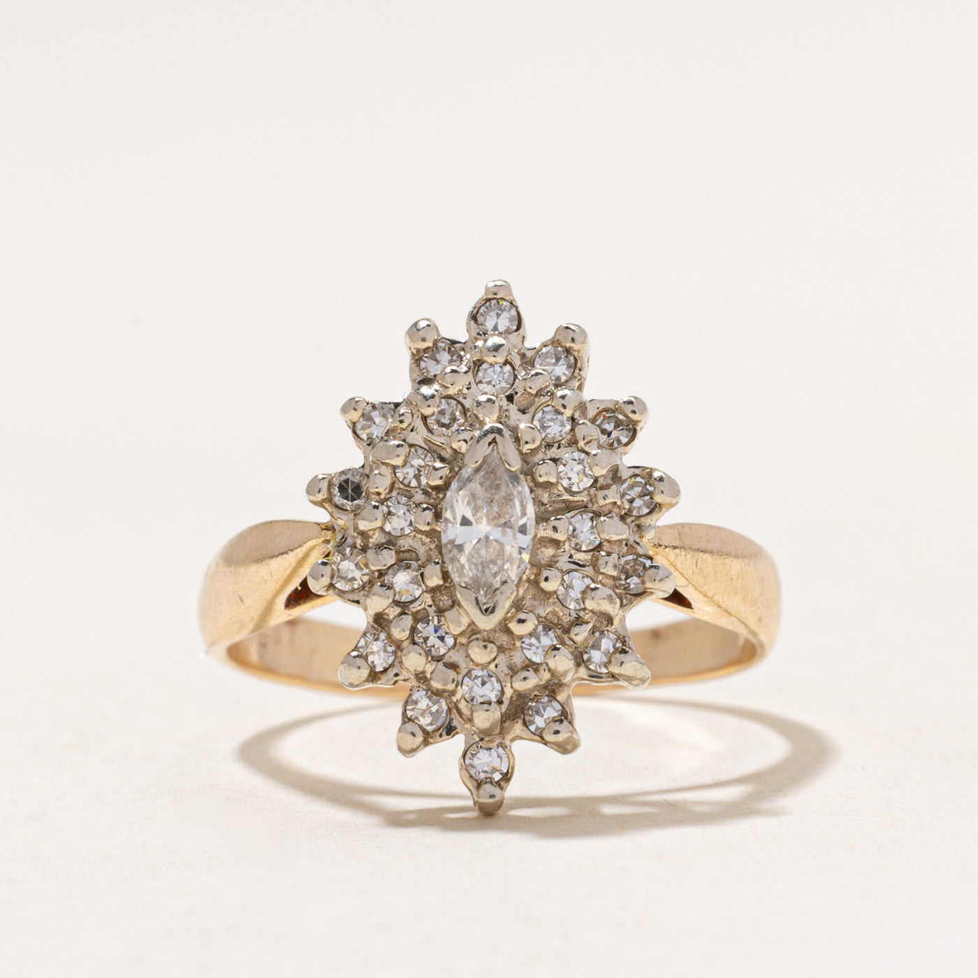Marquise Cut Diamond Cluster Ring | 0.44ctw | SZ 7
