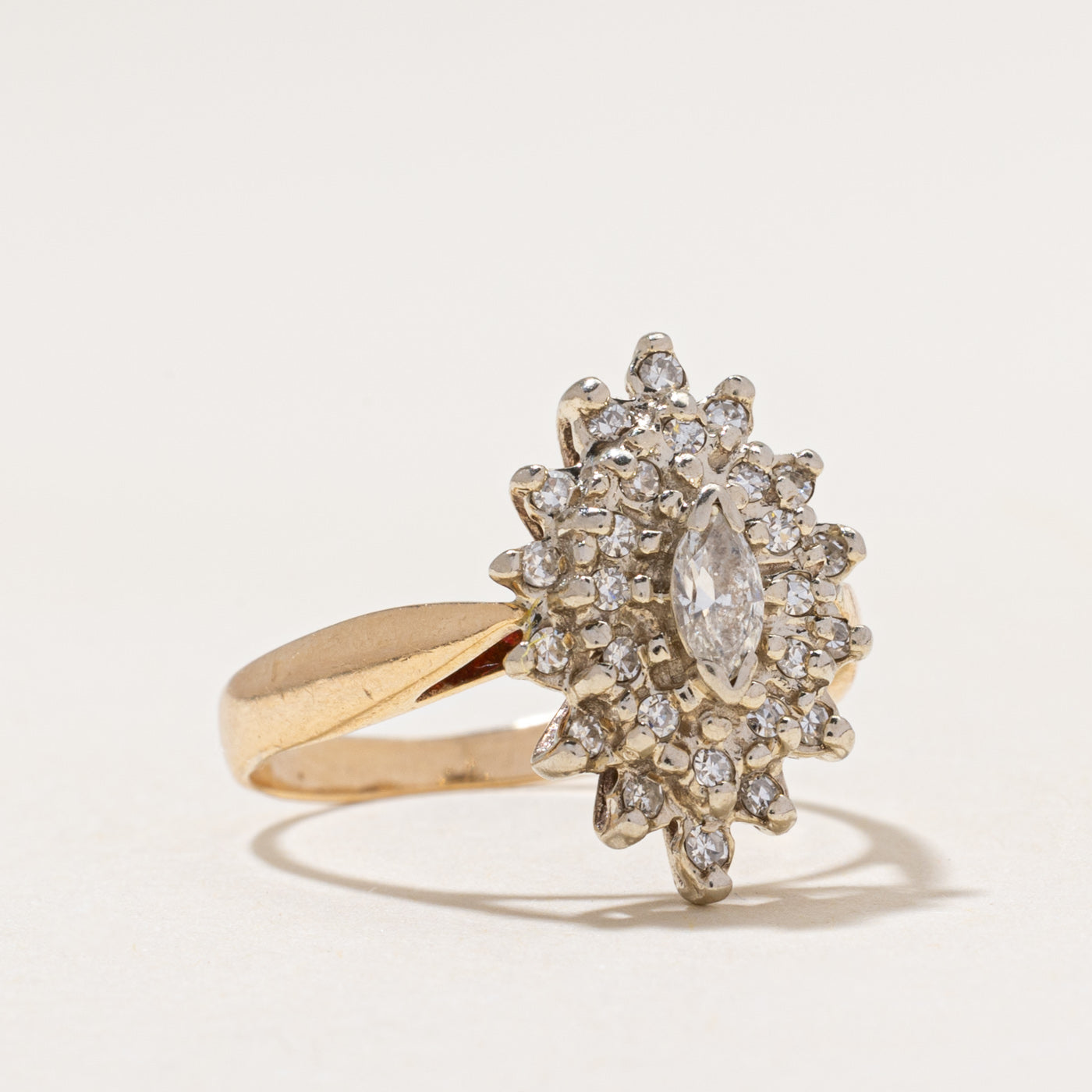 Marquise Cut Diamond Cluster Ring | 0.44ctw | SZ 7