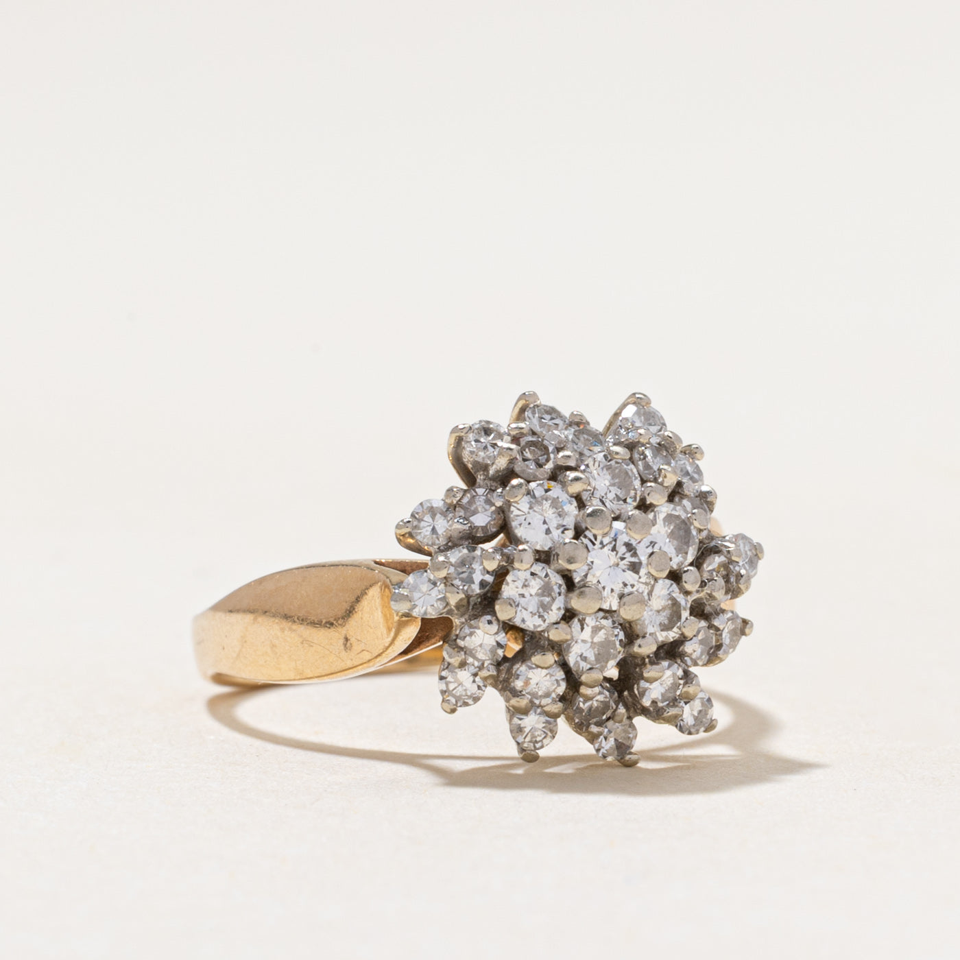 14k Diamond Cluster Ring | 0.73ctw | SZ 5.75