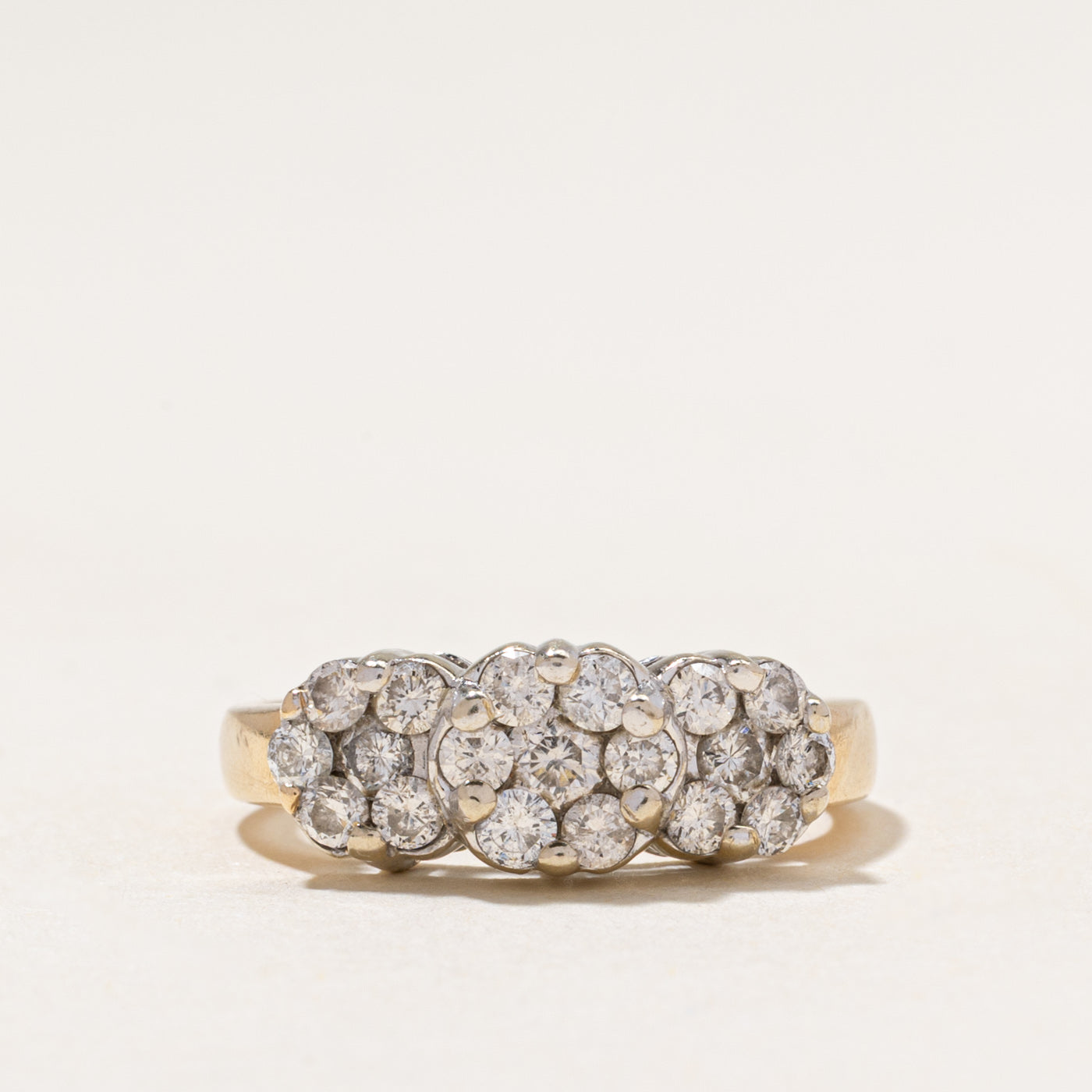Three Stone Illusion Set Diamond Ring | 1.10ctw | SZ 6.25