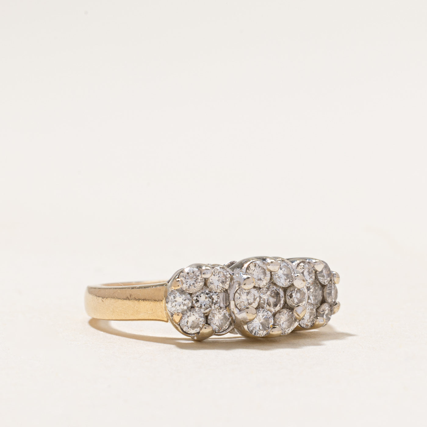 Three Stone Illusion Set Diamond Ring | 1.10ctw | SZ 6.25