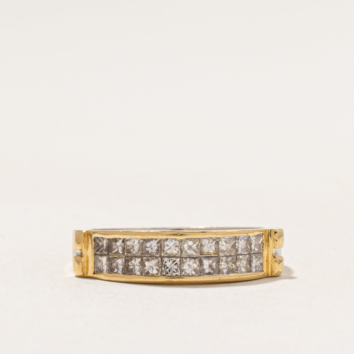 18k Double Row Diamond Ring | 1.00ctw | SZ 6.25