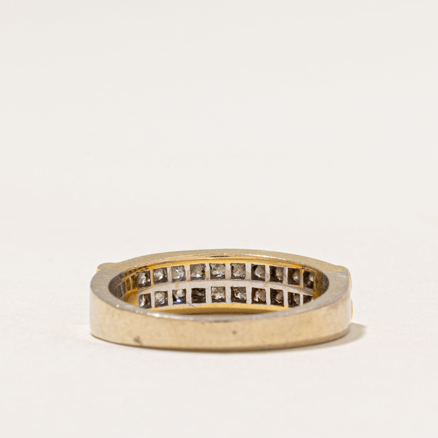 18k Double Row Diamond Ring | 1.00ctw | SZ 6.25