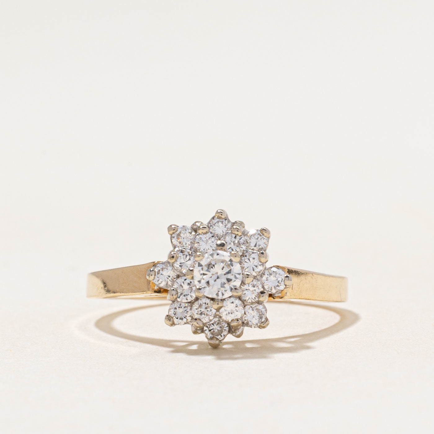 Diamond Halo Cluster Ring | 0.55ctw | SZ 7