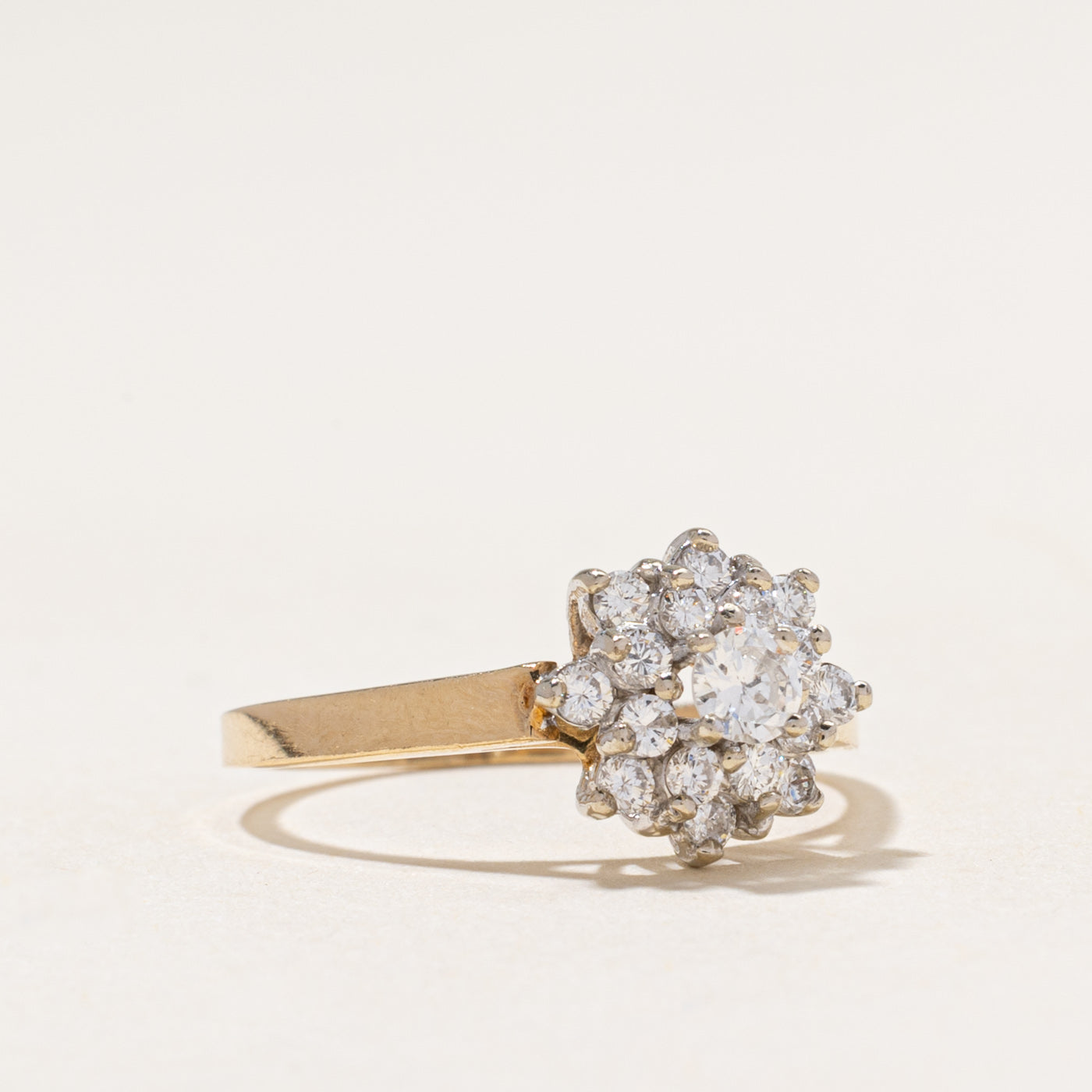 Diamond Halo Cluster Ring | 0.55ctw | SZ 7