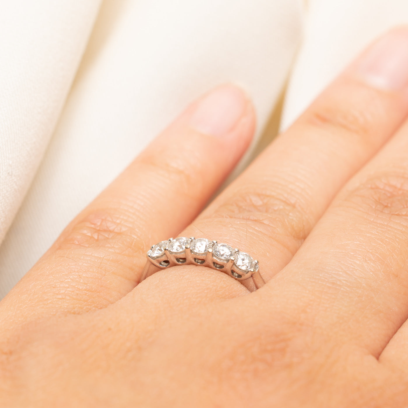 18k Five Stone Diamond Ring | 0.57ctw | SZ 6.75