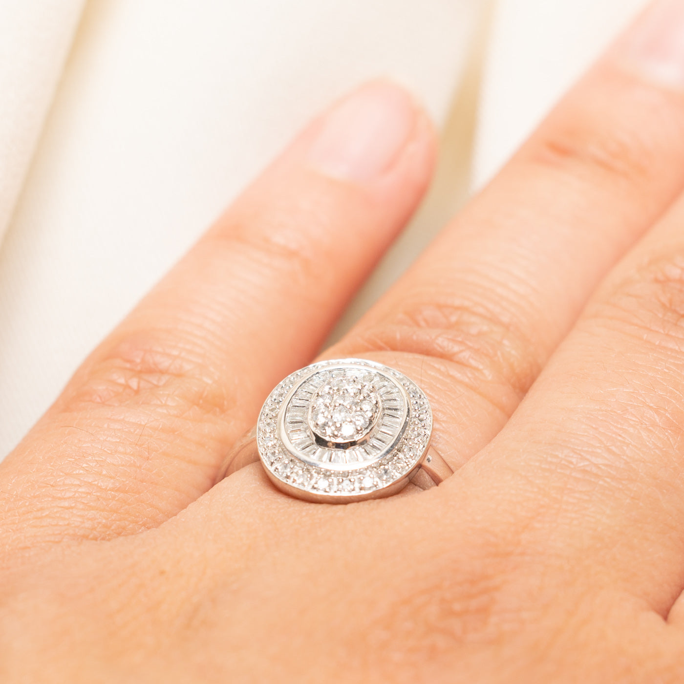 10k Diamond Cluster Ring | 0.87ctw | SZ 7