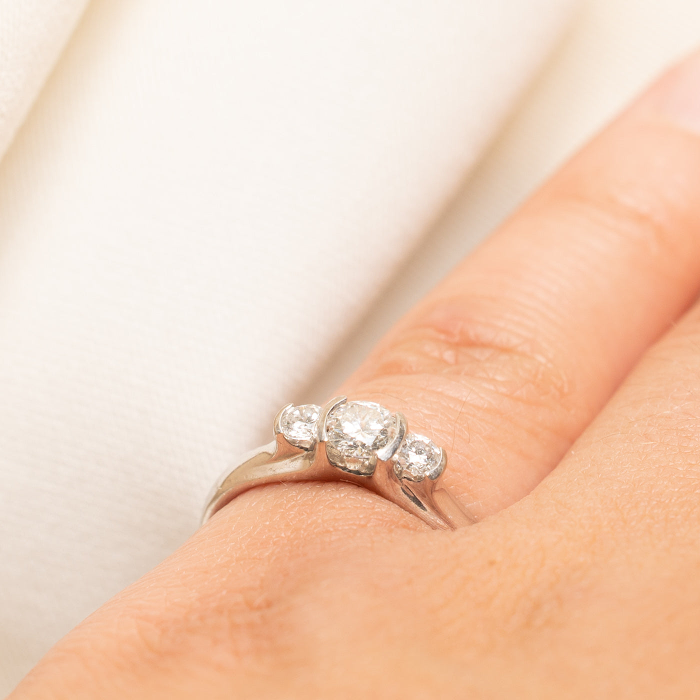 18k Three Stone Diamond Ring | 0.53ctw | SZ 6