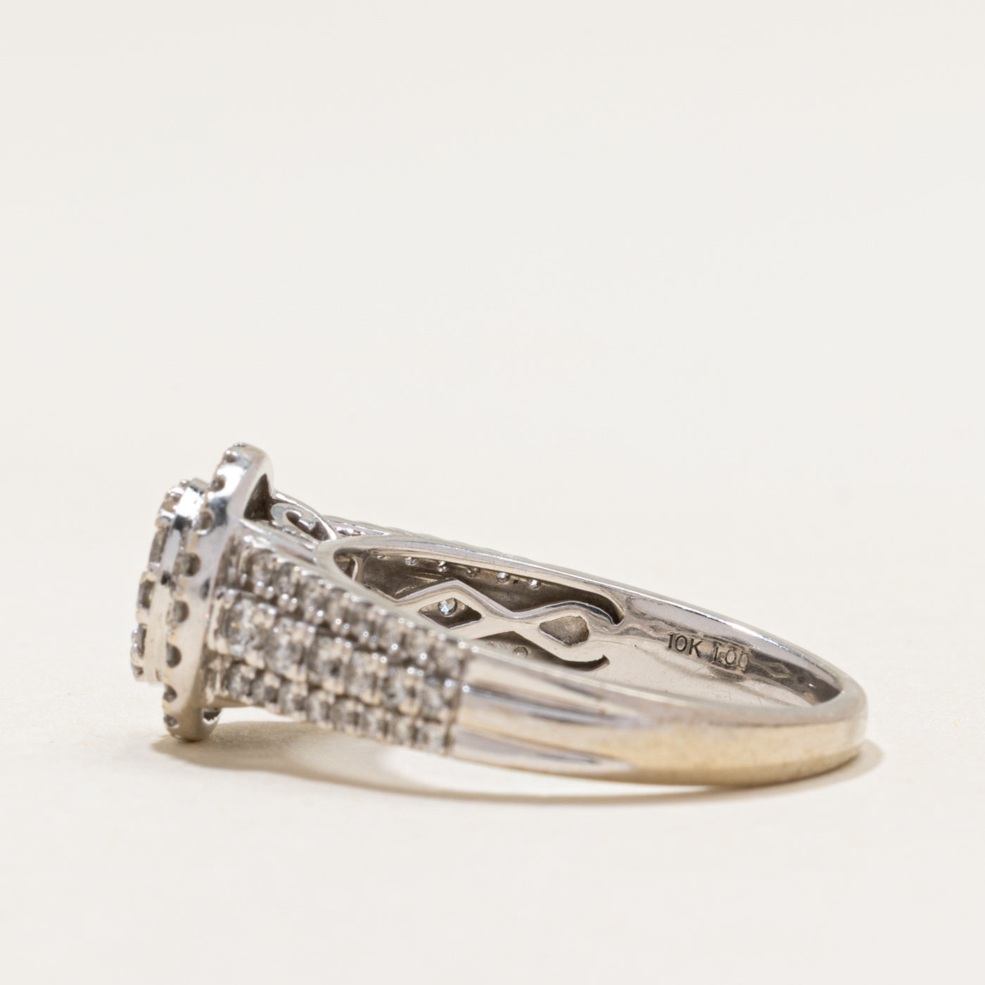 Diamond Cluster Halo Ring | 1.00ctw | SZ 7.5