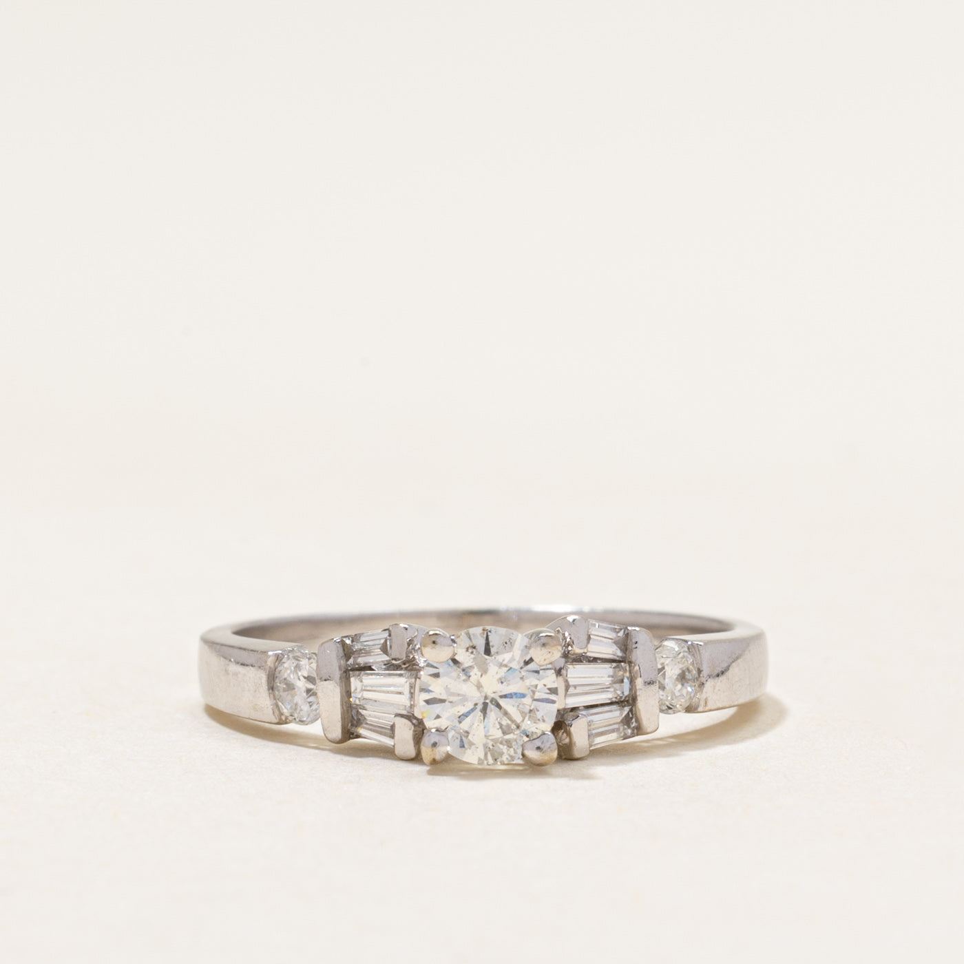 White Gold Diamond Accented Ring | 0.69ctw | SZ 6.5