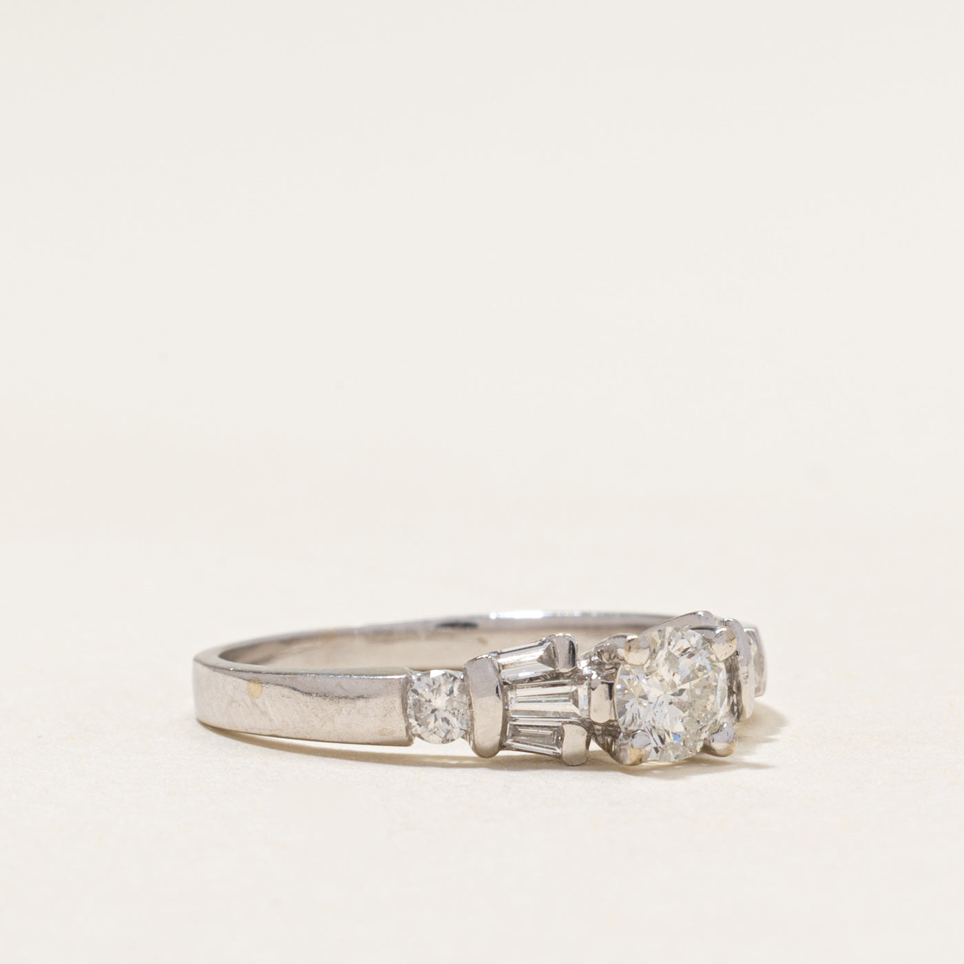 White Gold Diamond Accented Ring | 0.69ctw | SZ 6.5