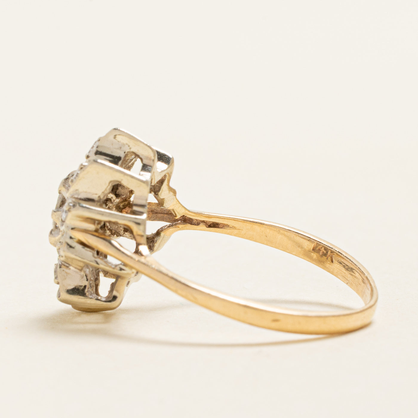 Marquise Cut Diamond Petal Ring | 0.29ctw | SZ 7.5