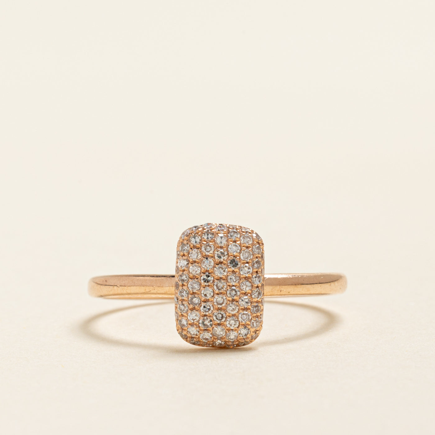 Rose Gold Diamond Cluster Ring | 0.35ctw | SZ 8