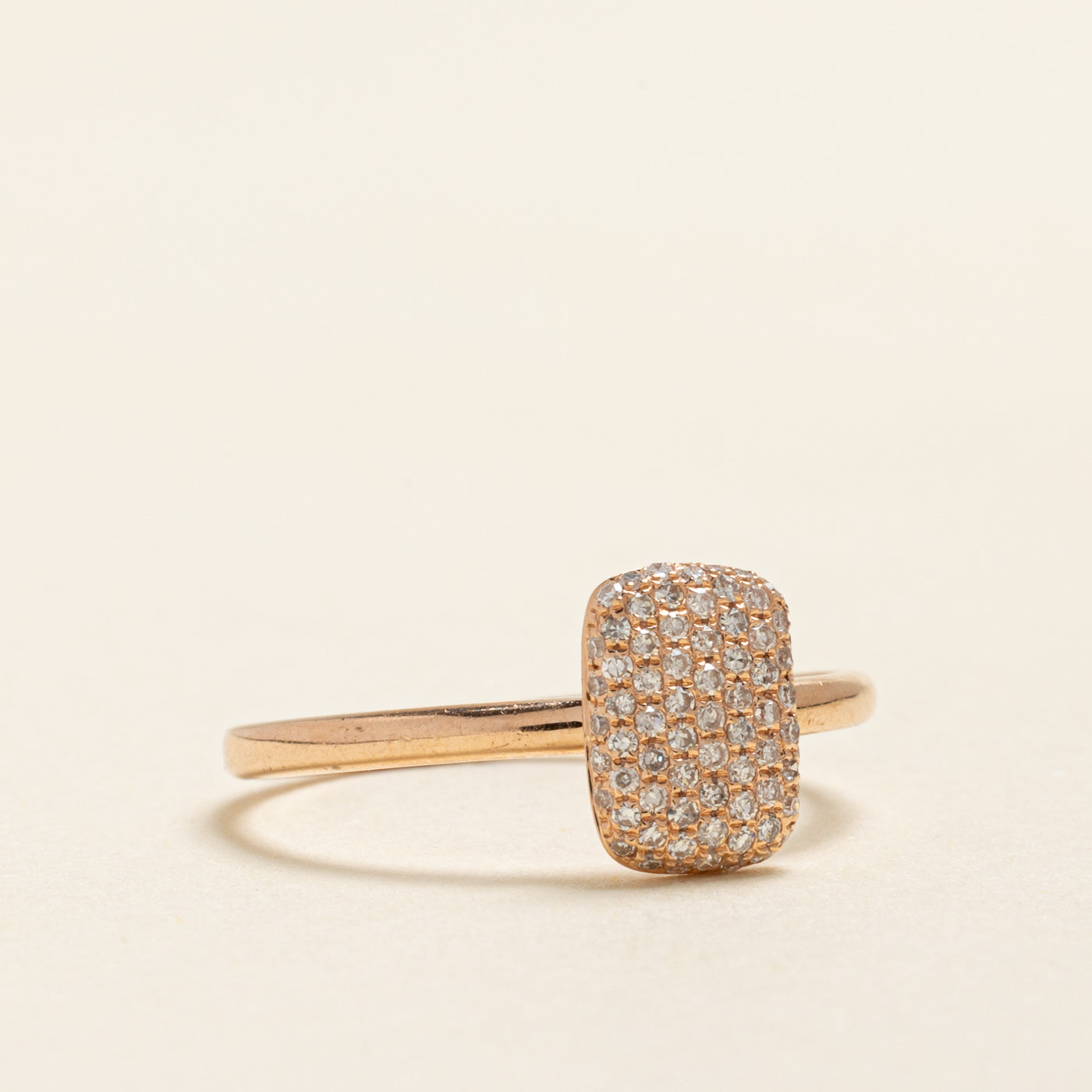 Rose Gold Diamond Cluster Ring | 0.35ctw | SZ 8