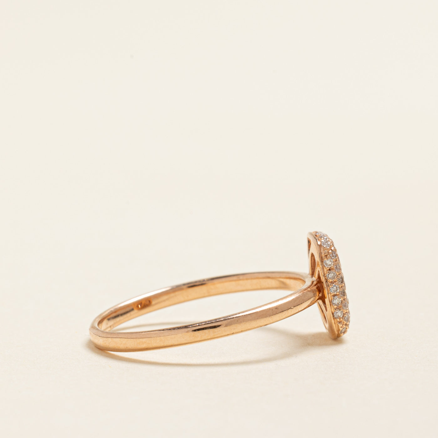 Rose Gold Diamond Cluster Ring | 0.35ctw | SZ 8