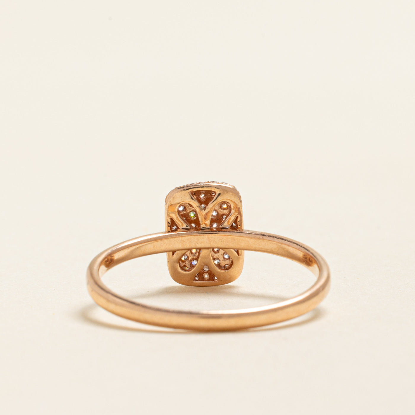 Rose Gold Diamond Cluster Ring | 0.35ctw | SZ 8